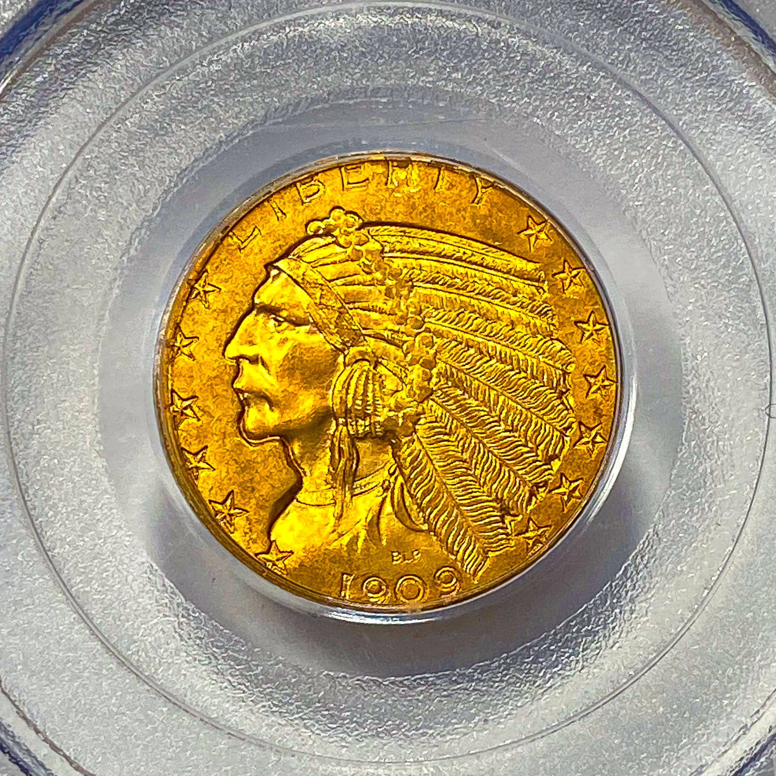 1909-D $5 Gold Half Eagle PCGS MS64 - 3