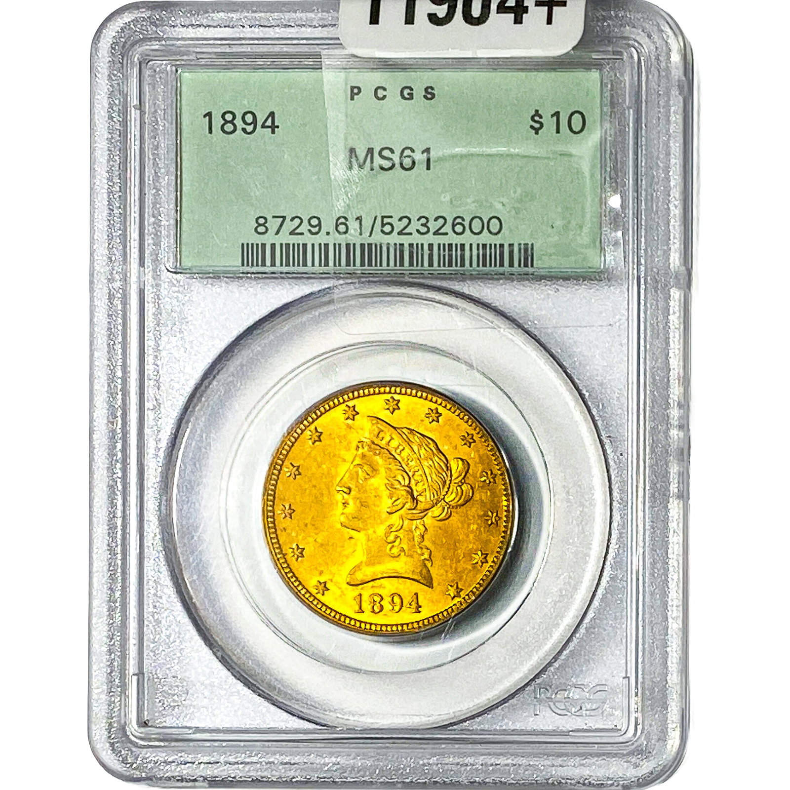 1894 $10 Gold Eagle PCGS MS61: 1894 $10 Gold Eagle PCGS MS61