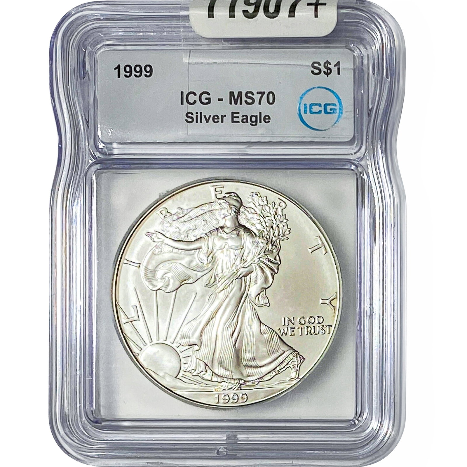 1999 Silver Eagle ICG MS70: 1999 Silver Eagle ICG MS70