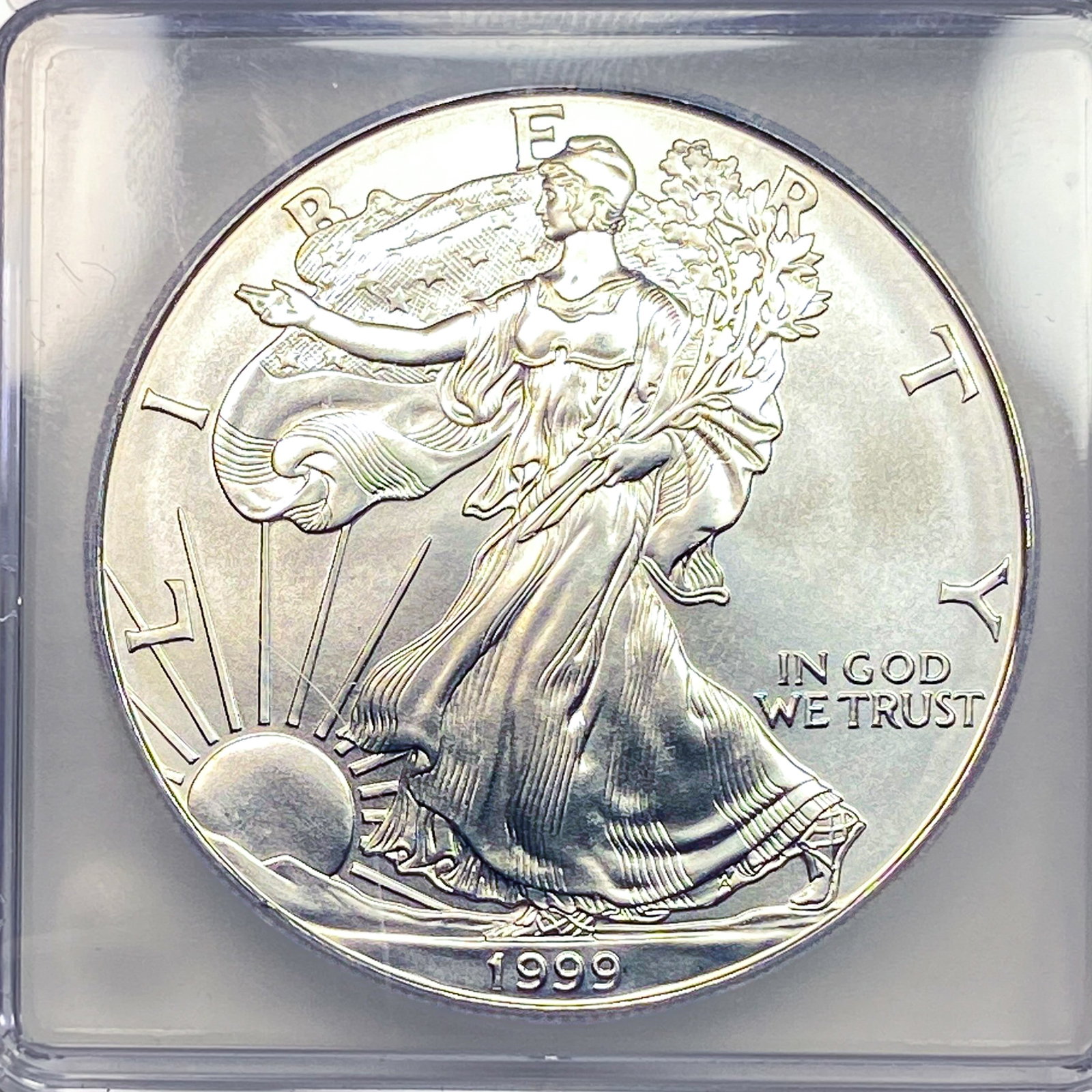 1999 Silver Eagle ICG MS70 - 3