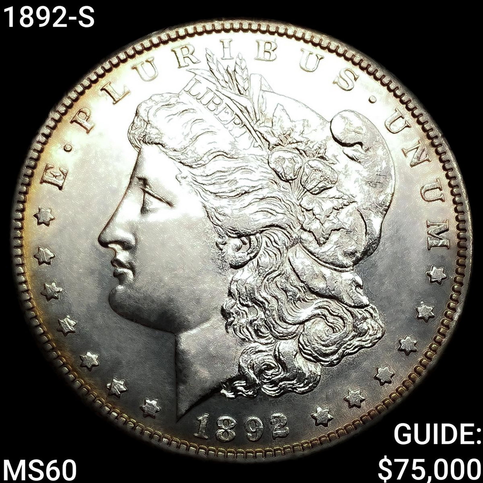1892-S Morgan Silver Dollar: 1892-S Morgan Silver Dollar