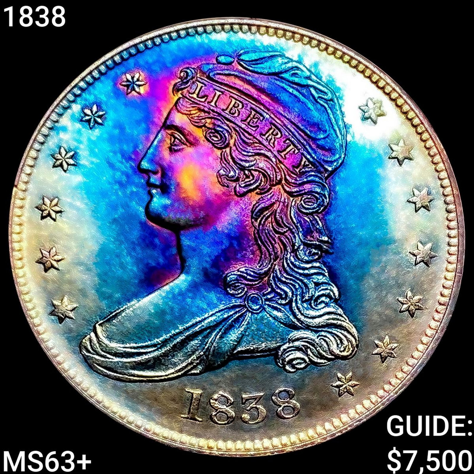 1838 Capped Bust Half Dollar (1 of 2)