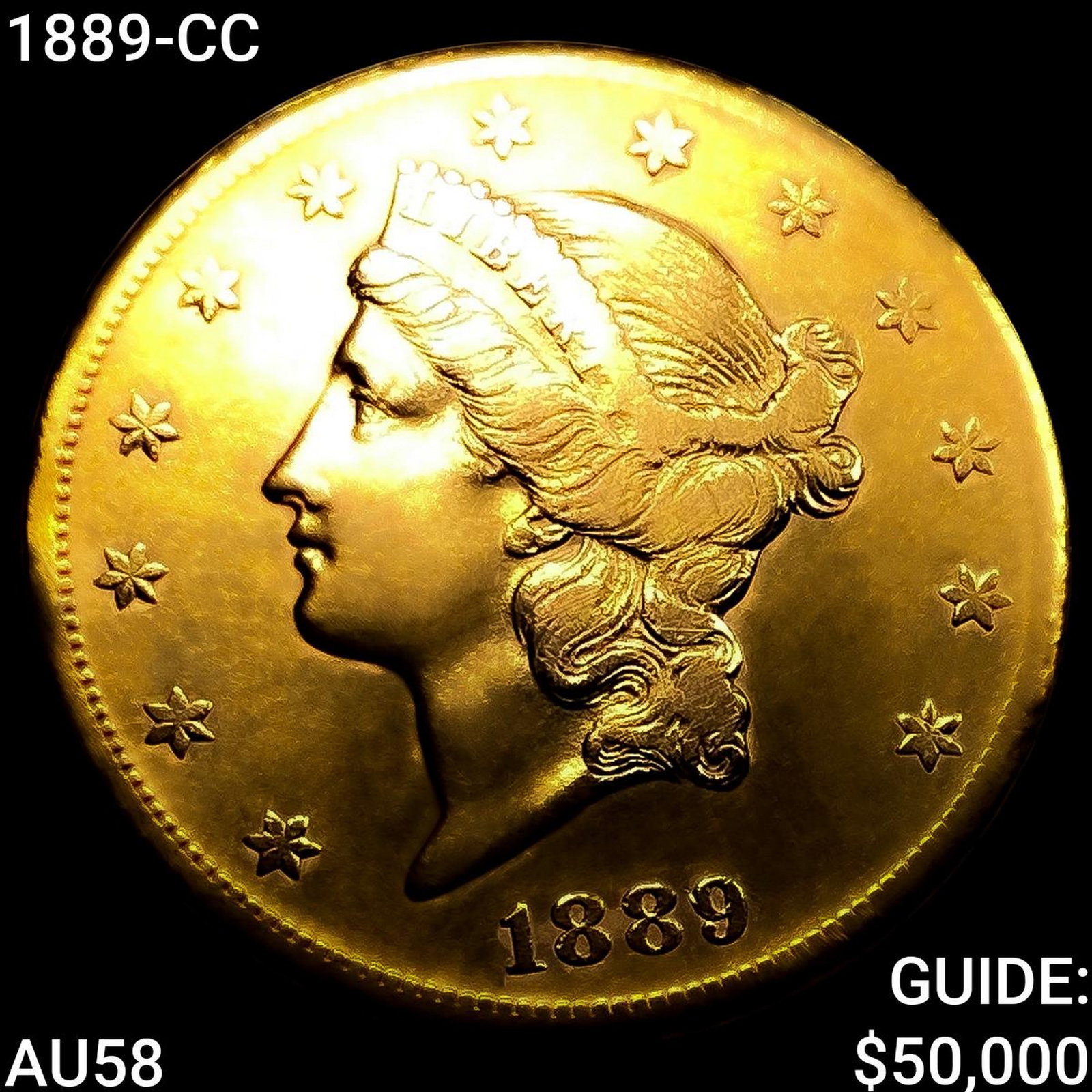 1889-CC $20 Gold Double Eagle (1 of 2)