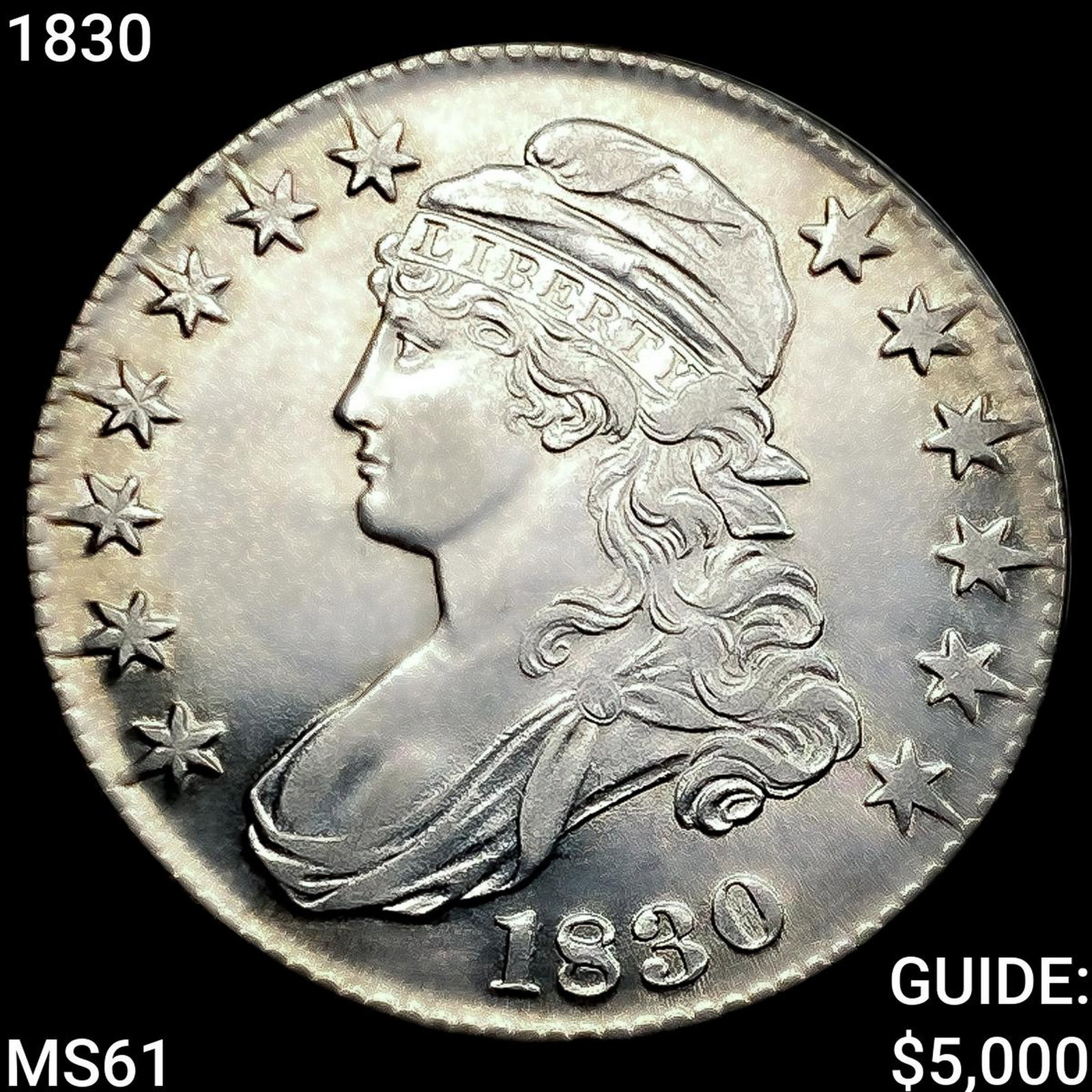 1830 Capped Bust Half Dollar (1 of 2)