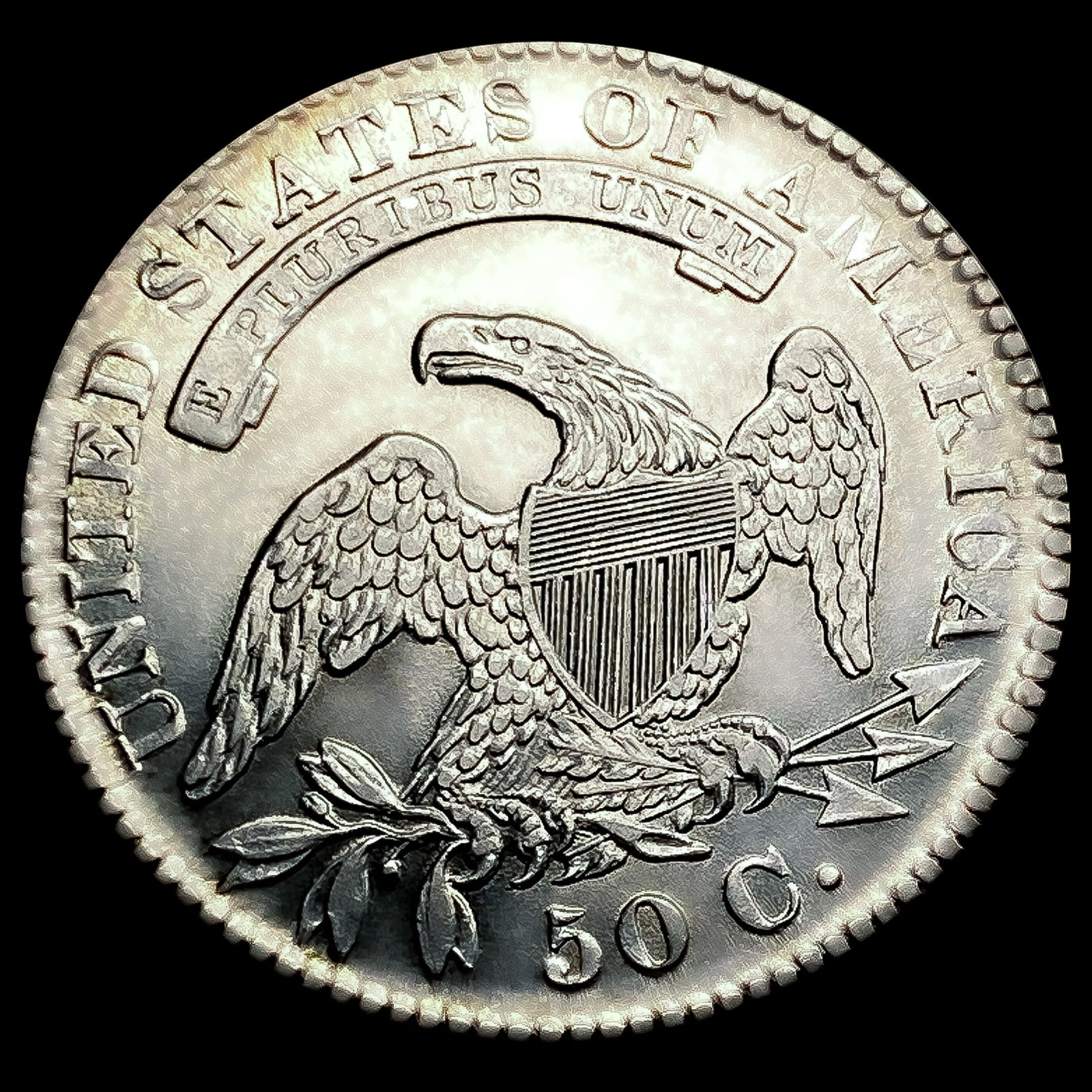 1830 Capped Bust Half Dollar UNCIRCULATED - 2