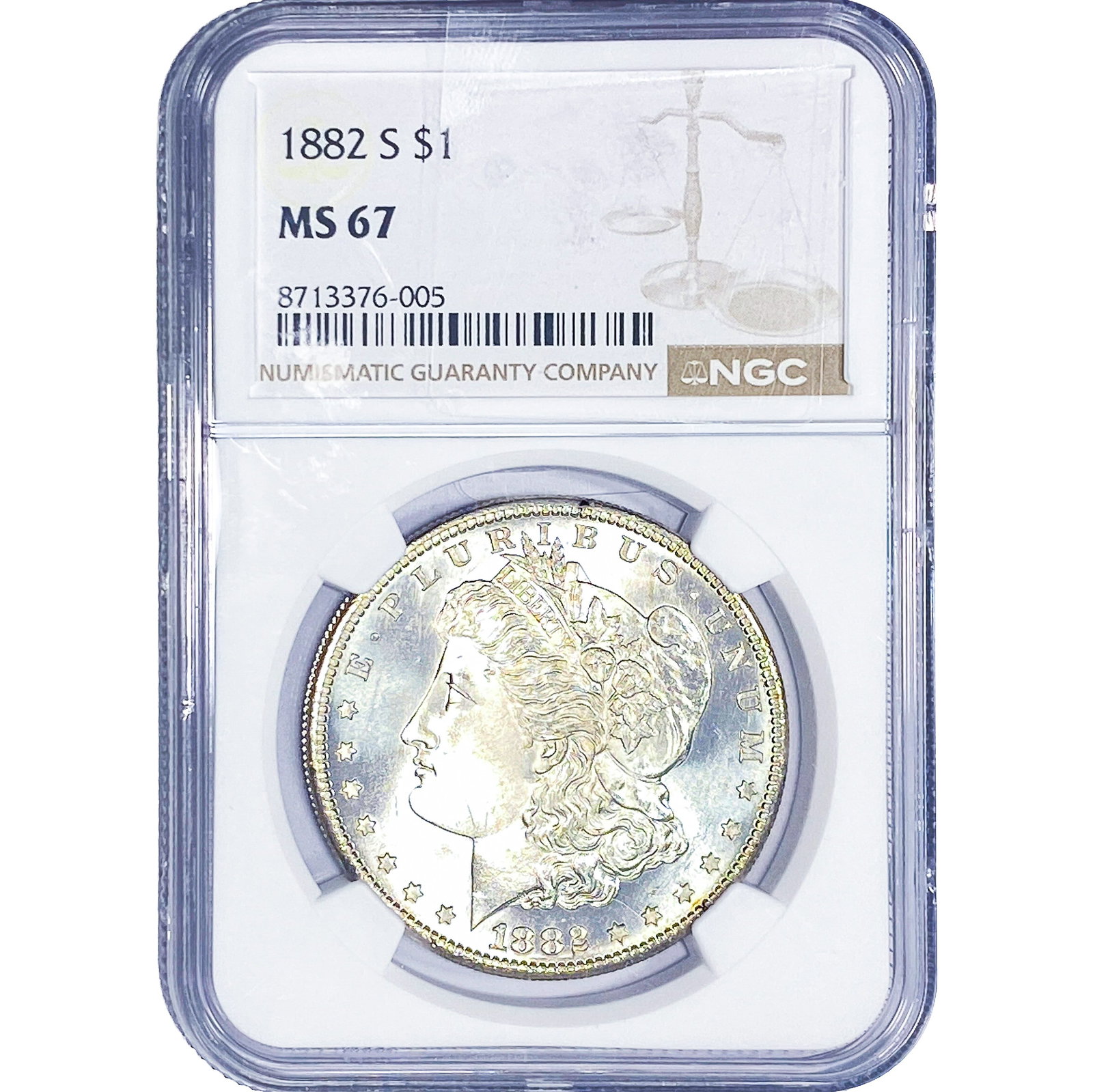 1882-S $10 Gold Eagle NGC MS67: 1882-S $10 Gold Eagle NGC MS67