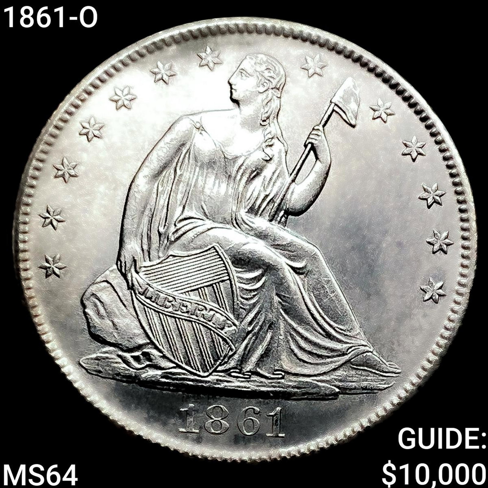 1861-O Seated Liberty Half Dollar (1 of 2)