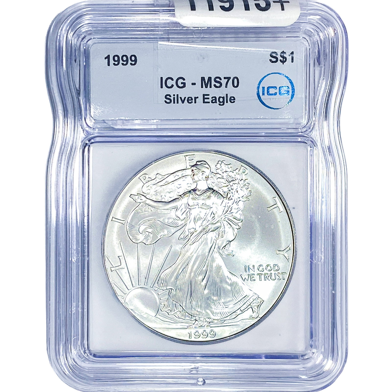 1999 Silver Eagle ICG MS70: 1999 Silver Eagle ICG MS70