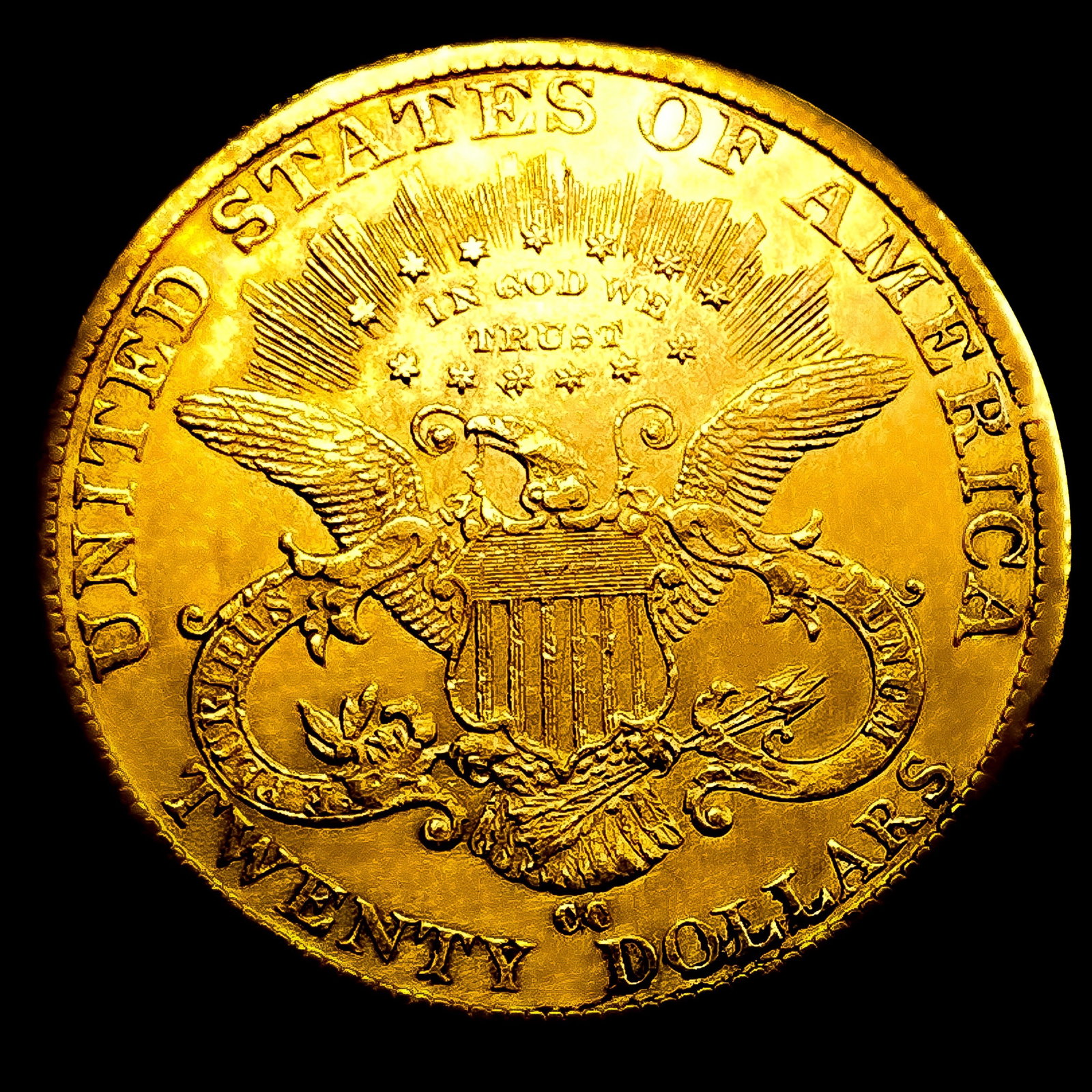 1882-CC $20 Gold Double Eagle - 2