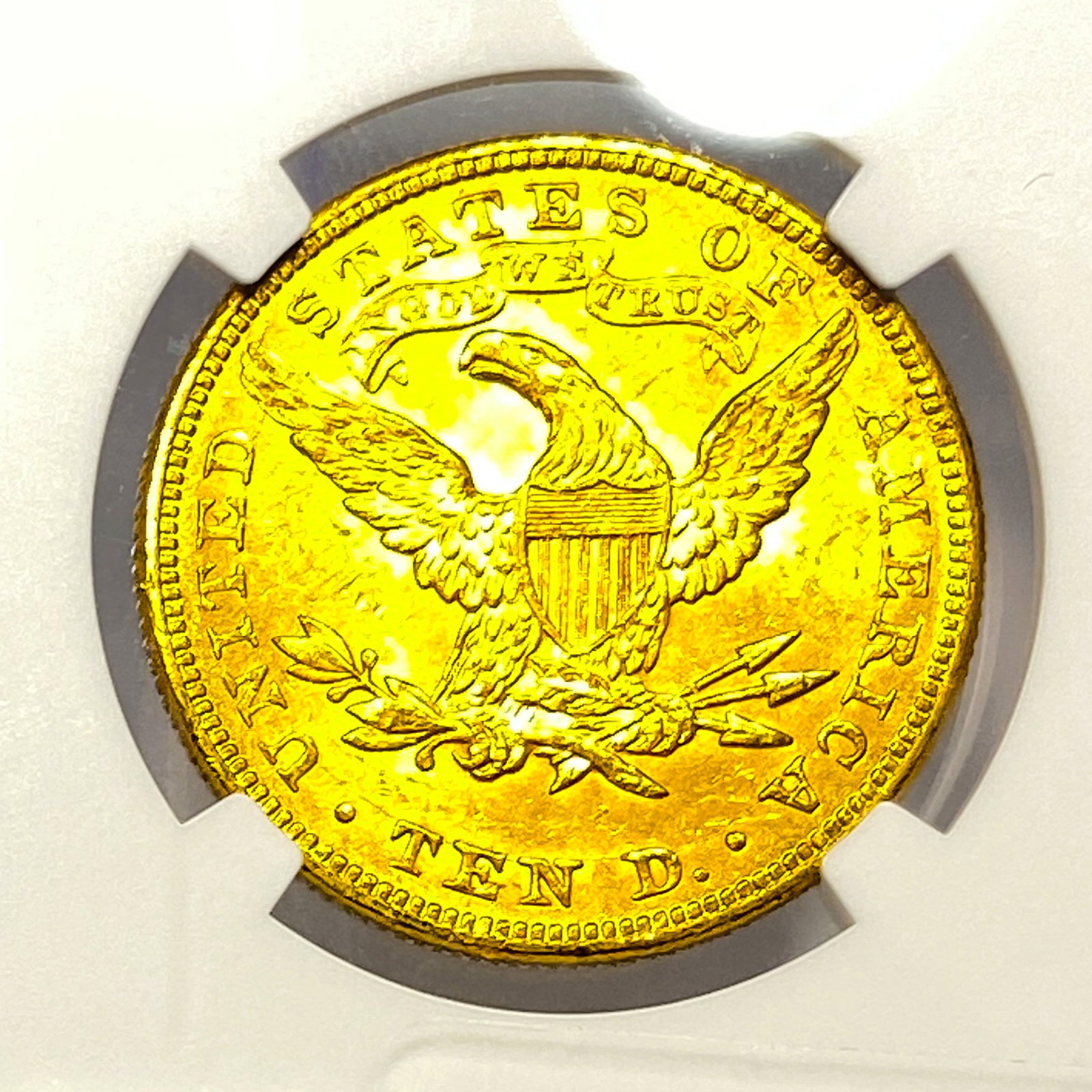 1897 $10 Gold Eagle NGC MS63 - 4