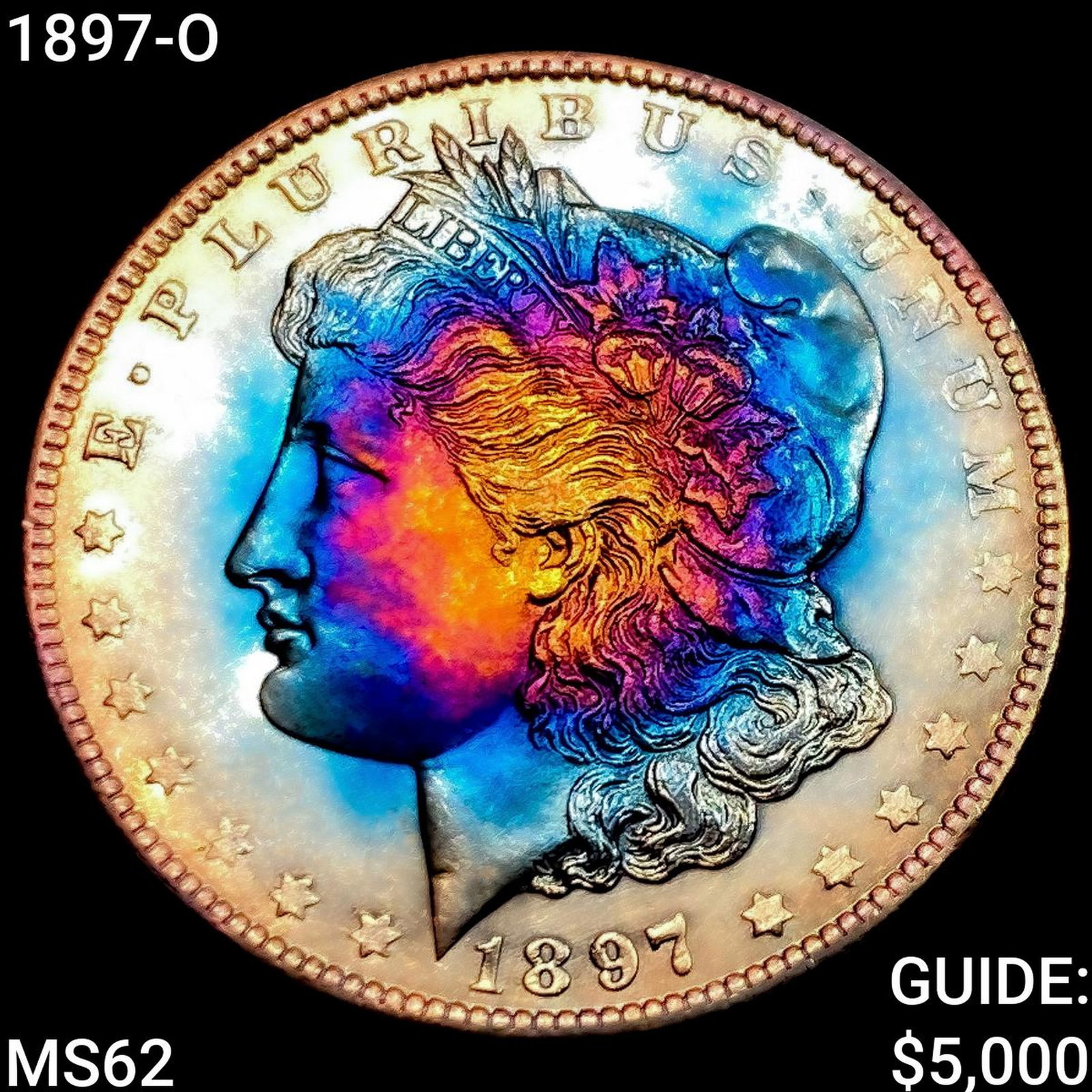1897-O Morgan Silver Dollar UNCIRCULATED: 1897-O Morgan Silver Dollar UNCIRCULATED