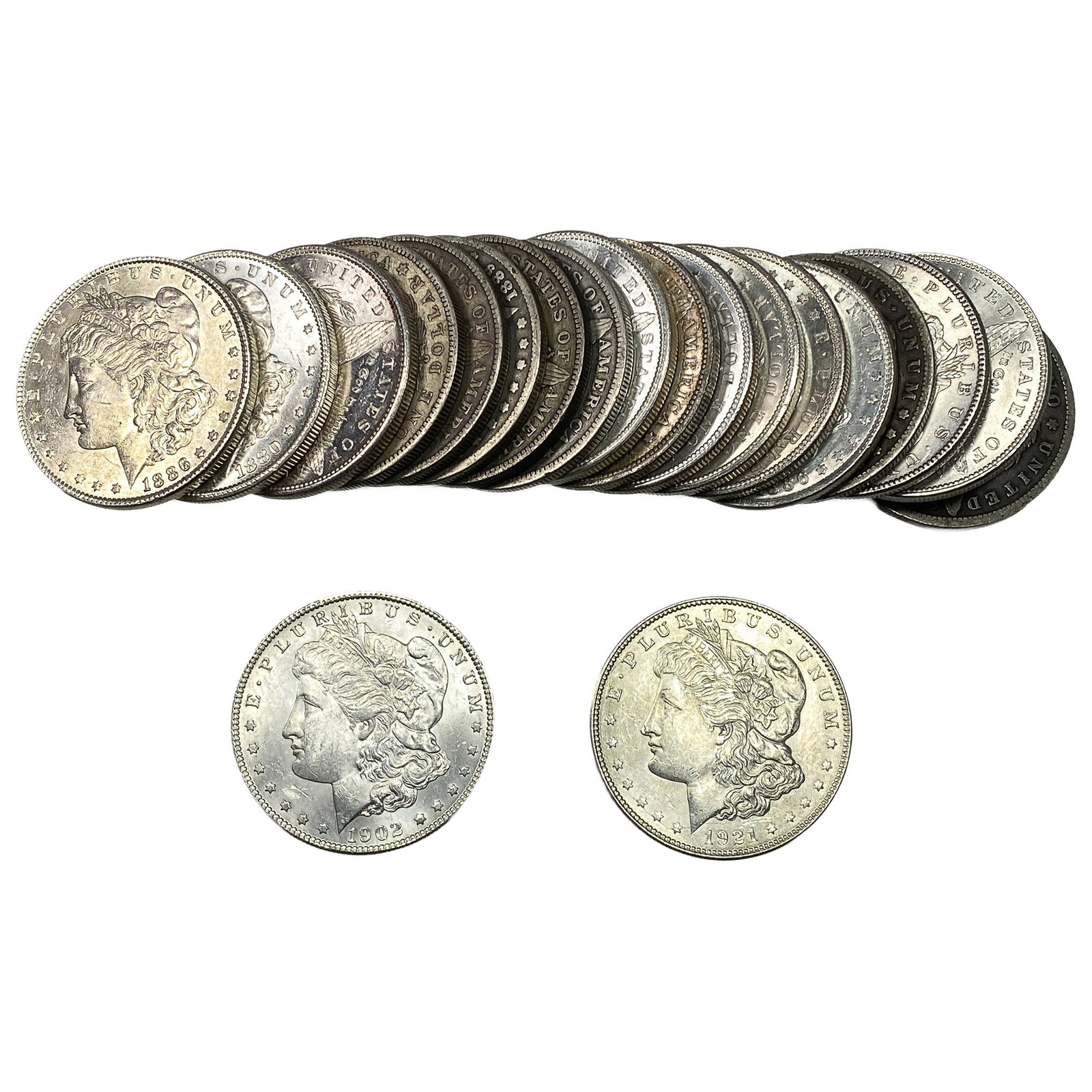 [20 Coins] 1880-1921 Morgan Silver Dollar: [20 Coins] 1880-1921 Morgan Silver Dollar