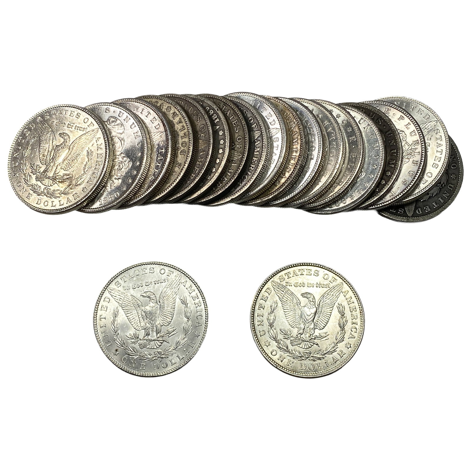 [20 Coins] 1880-1921 Morgan Silver Dollar - 2