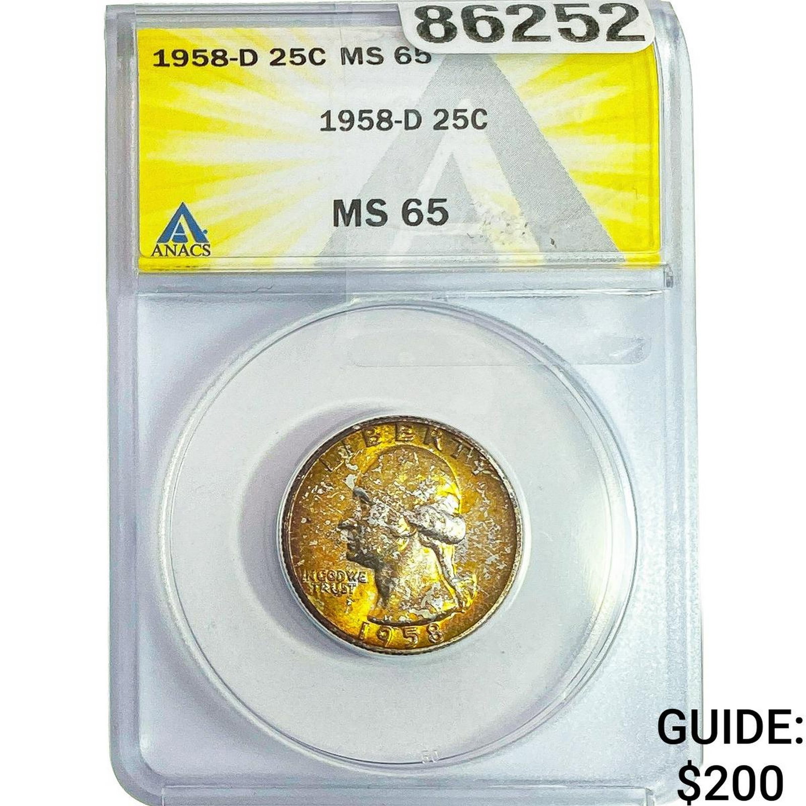 1958-D Washington Silver Quarter ANACS MS65 (1 of 2)