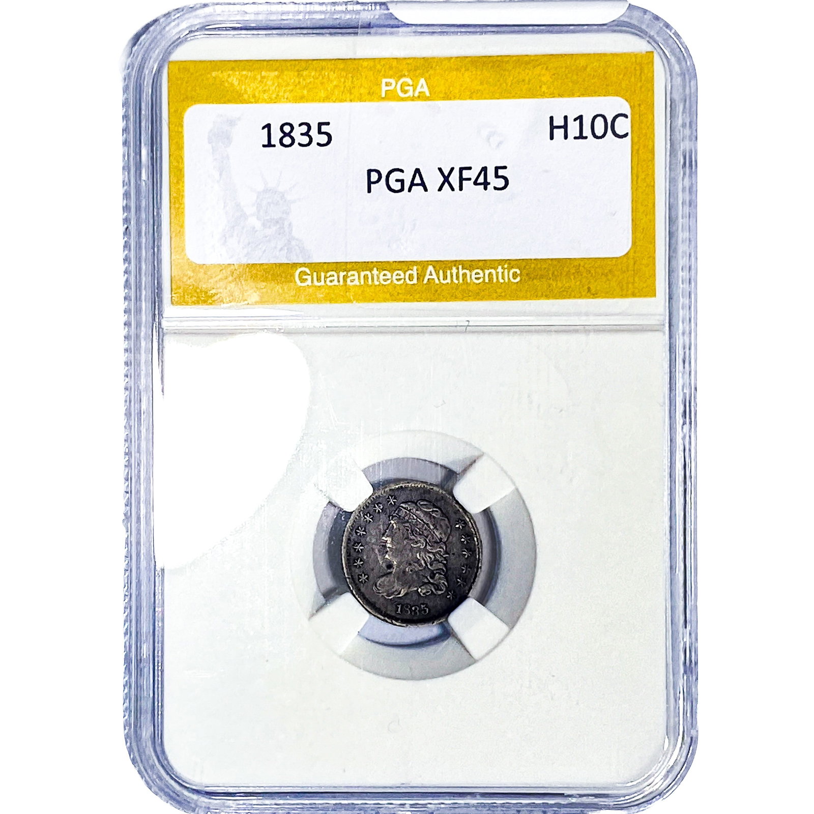 1835 Capped Bust Half Dime PGA XF45 (1 of 2)