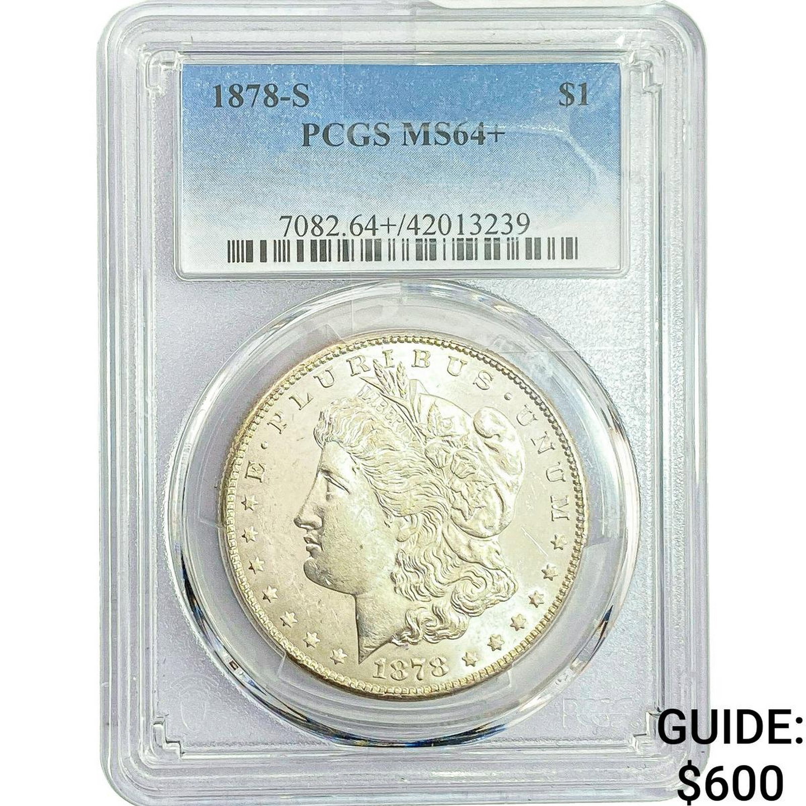 1878-S Morgan Silver Dollar PCGS MS64+ (1 of 2)