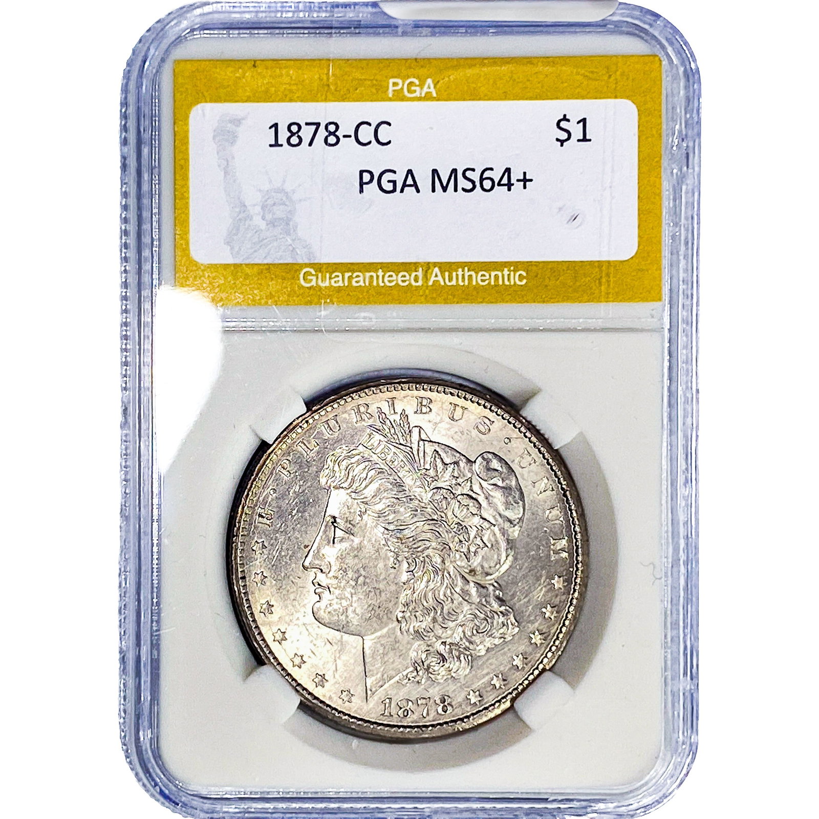 1878-CC Morgan Silver Dollar PGA MS64+ (1 of 2)