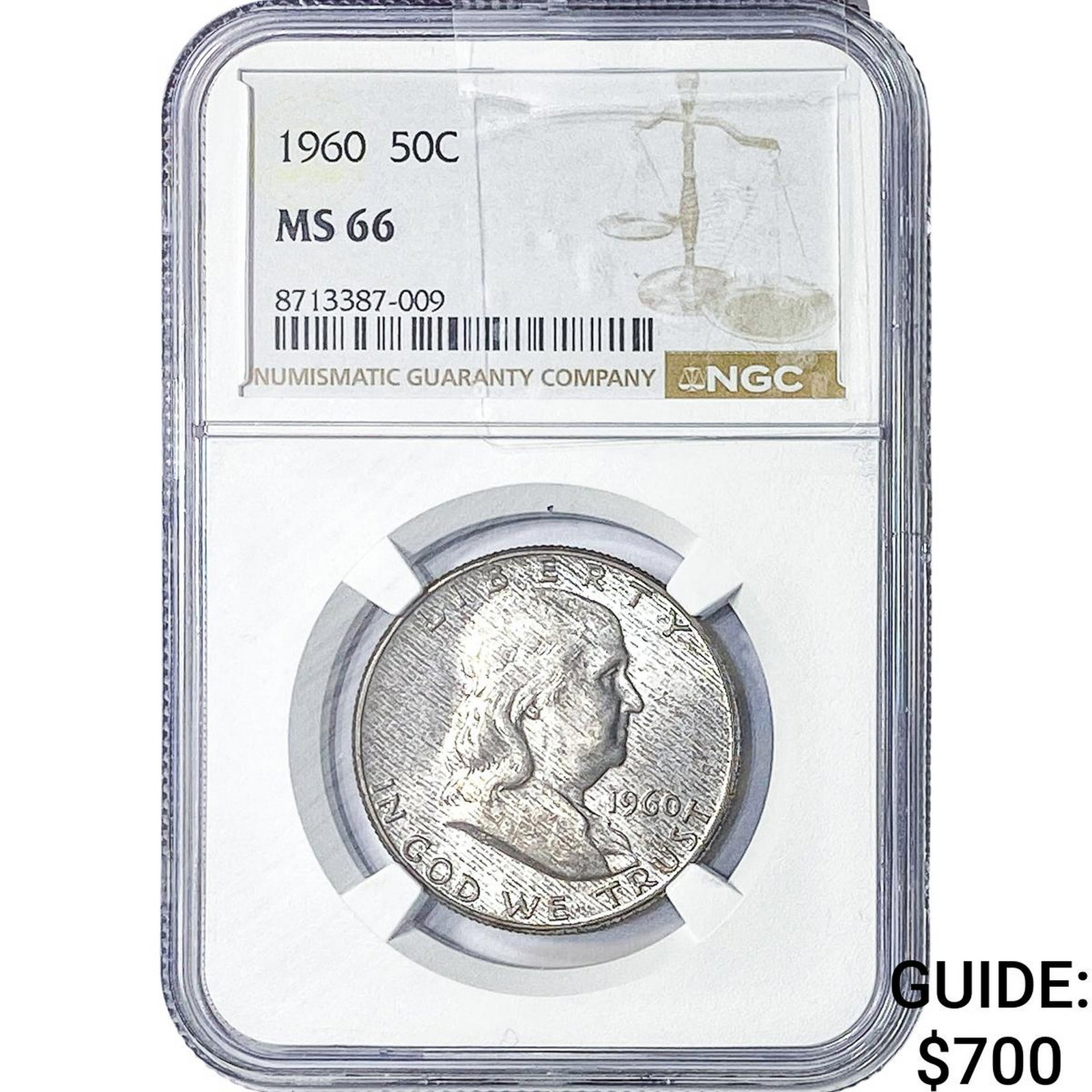 1960 Franklin Half Dollar NGC MS66 (1 of 2)
