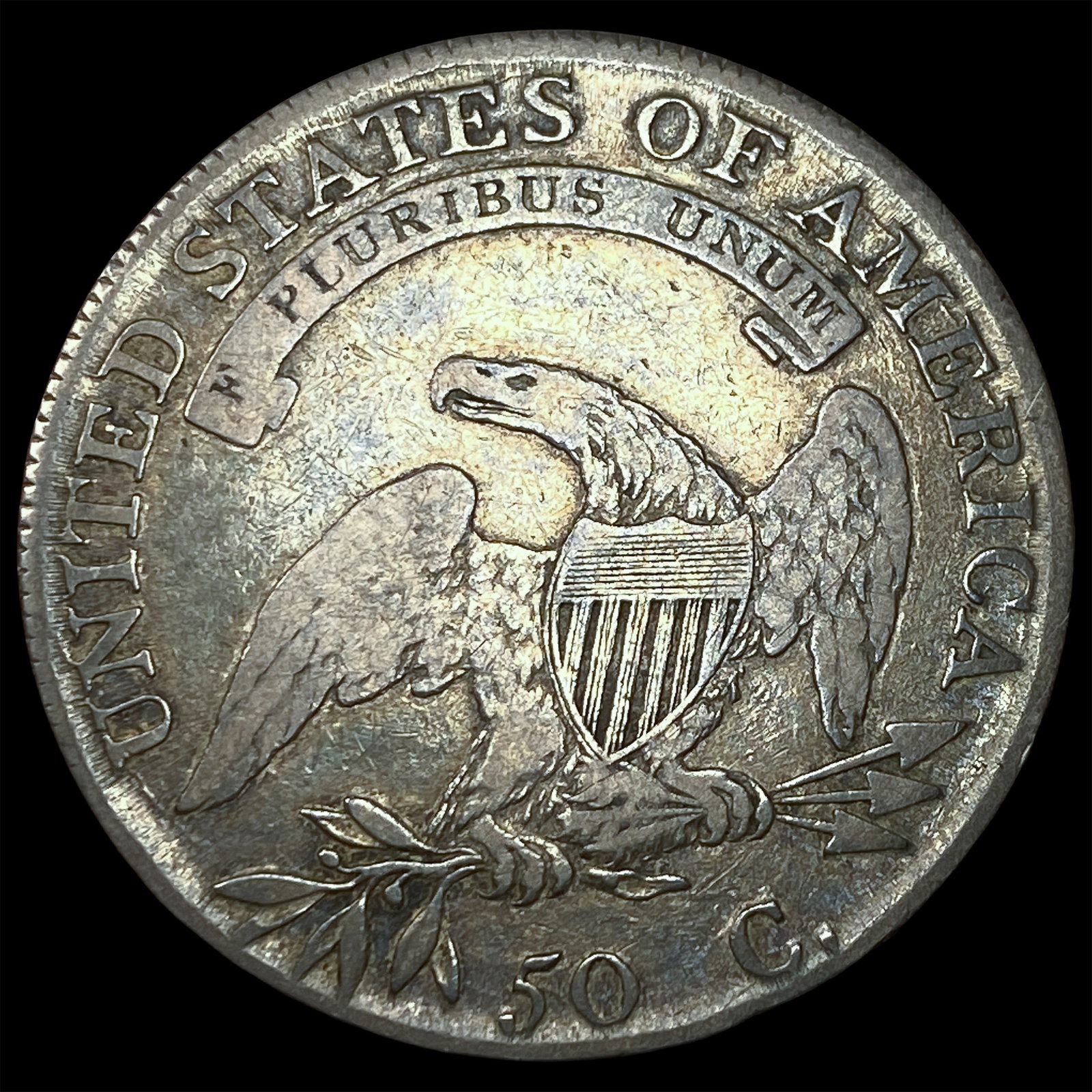 1808 Capped Bust Half Dollar LIGHTLY CIRCULATED - 2