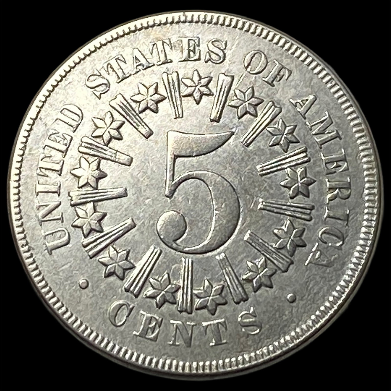 1867 Shield Nickel CLOSELY UNCIRCULATED - 2