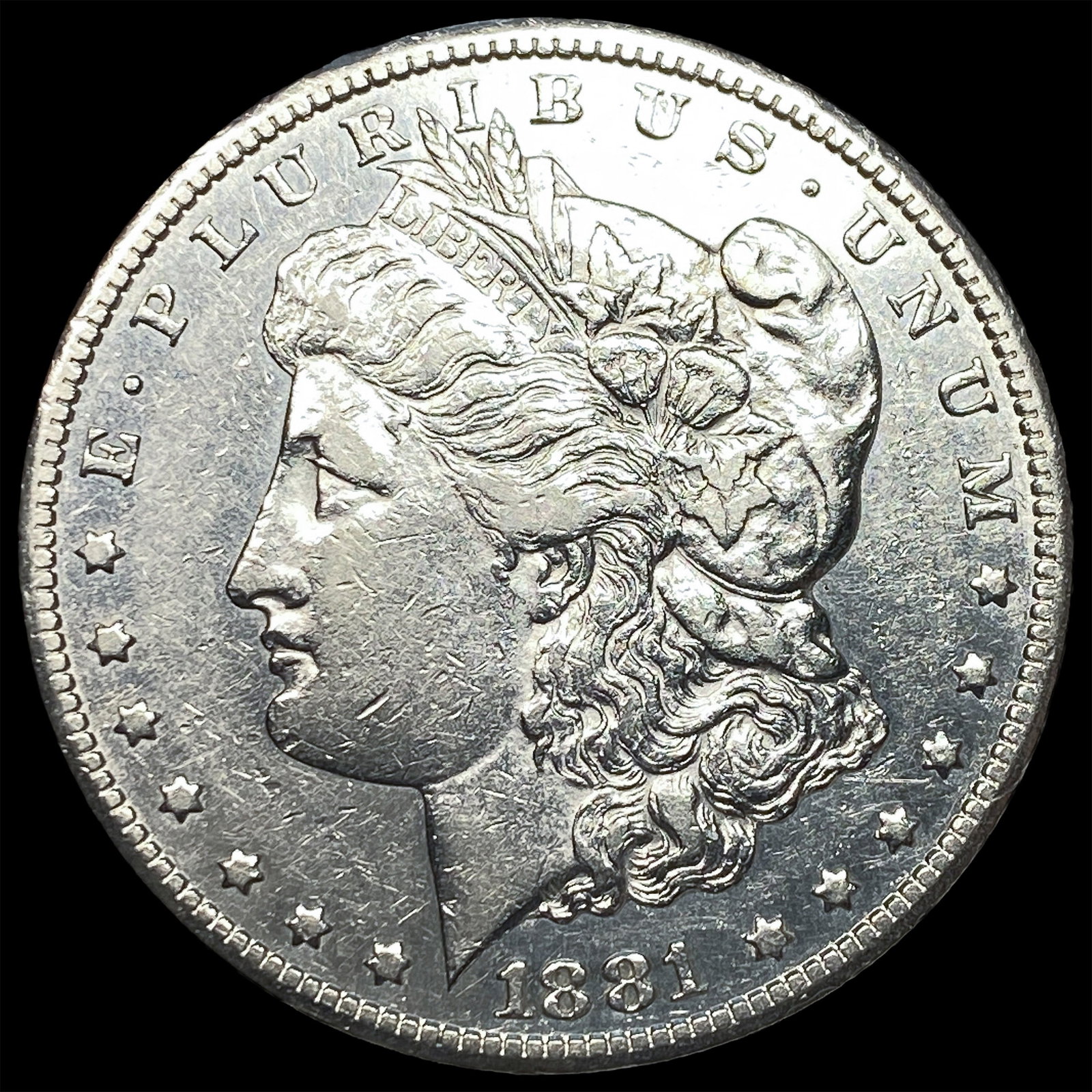 1881-CC Morgan Silver Dollar CLOSELY UNCIRCULATED: 1881-CC Morgan Silver Dollar CLOSELY UNCIRCULATED