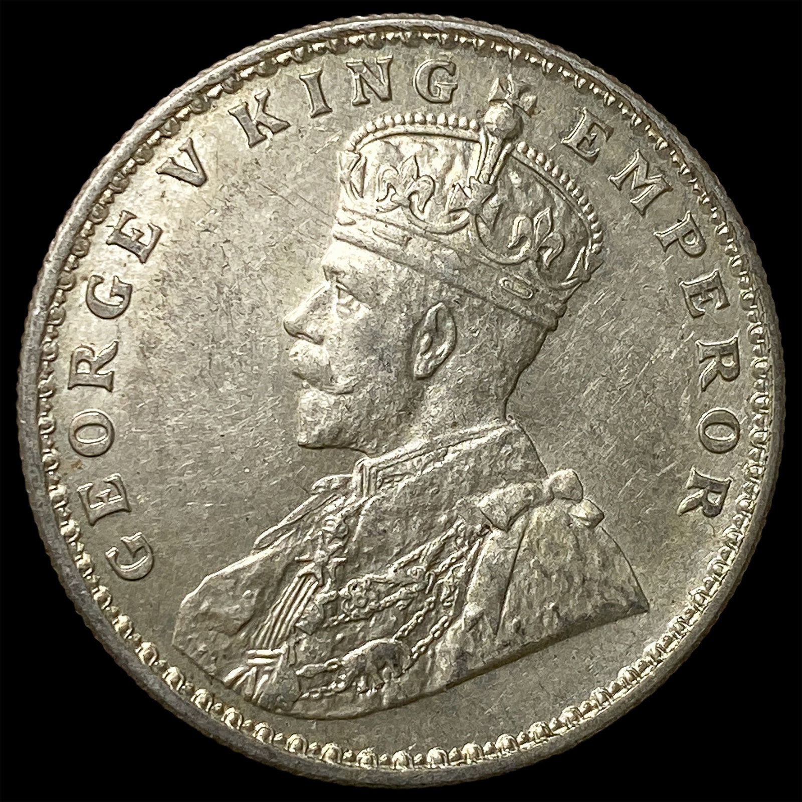 1918 British India Silver 1 Rupee UNCIRCULATED (1 of 2)
