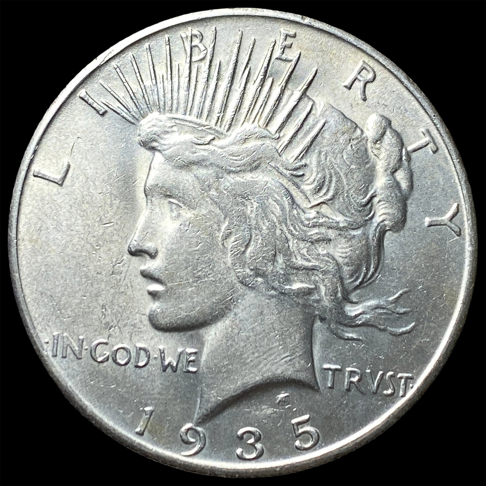 1935-S Silver Peace Dollar CLOSELY UNCIRCULATED (1 of 2)