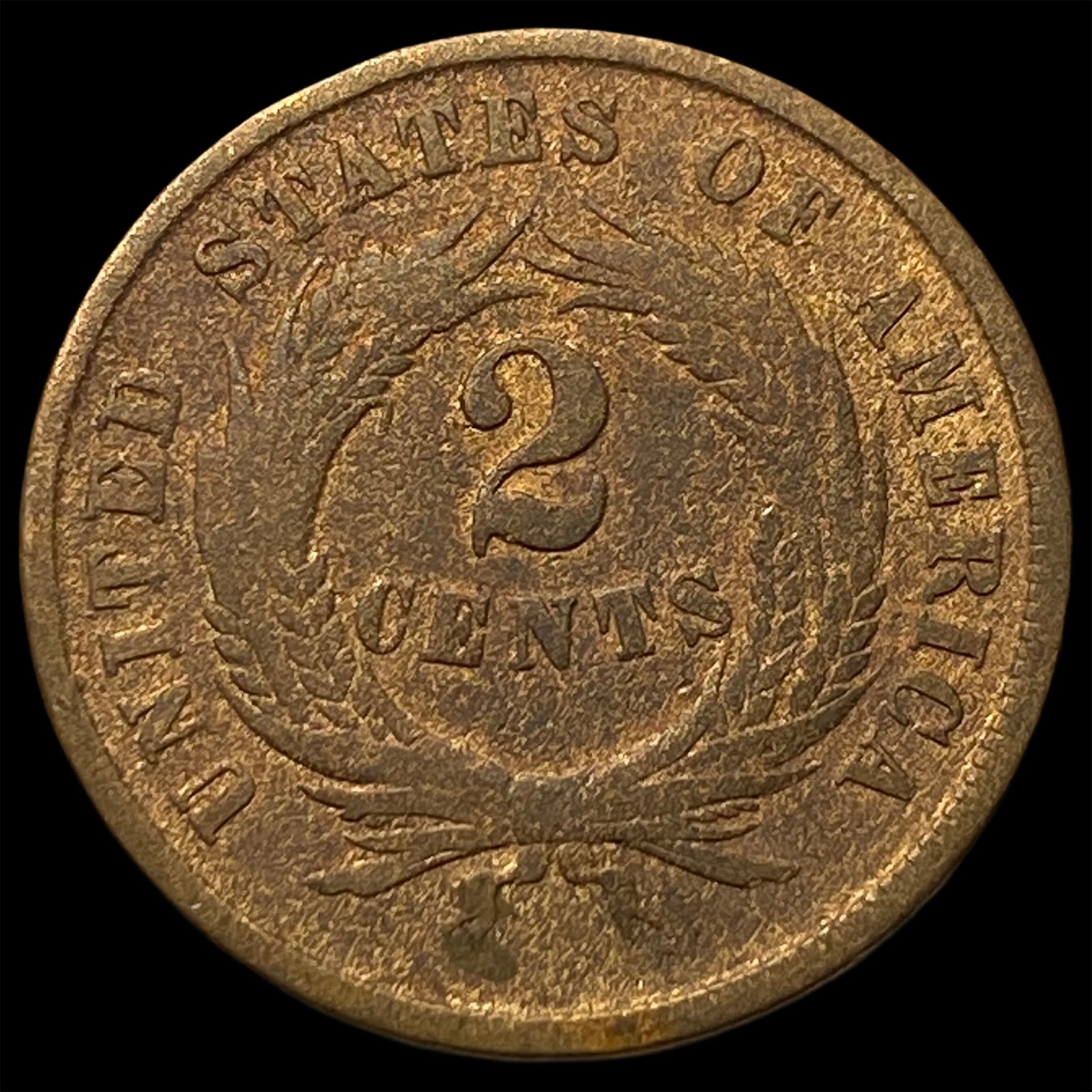 1864 Two-Cent Piece LIGHTLY CIRCULATED - 2