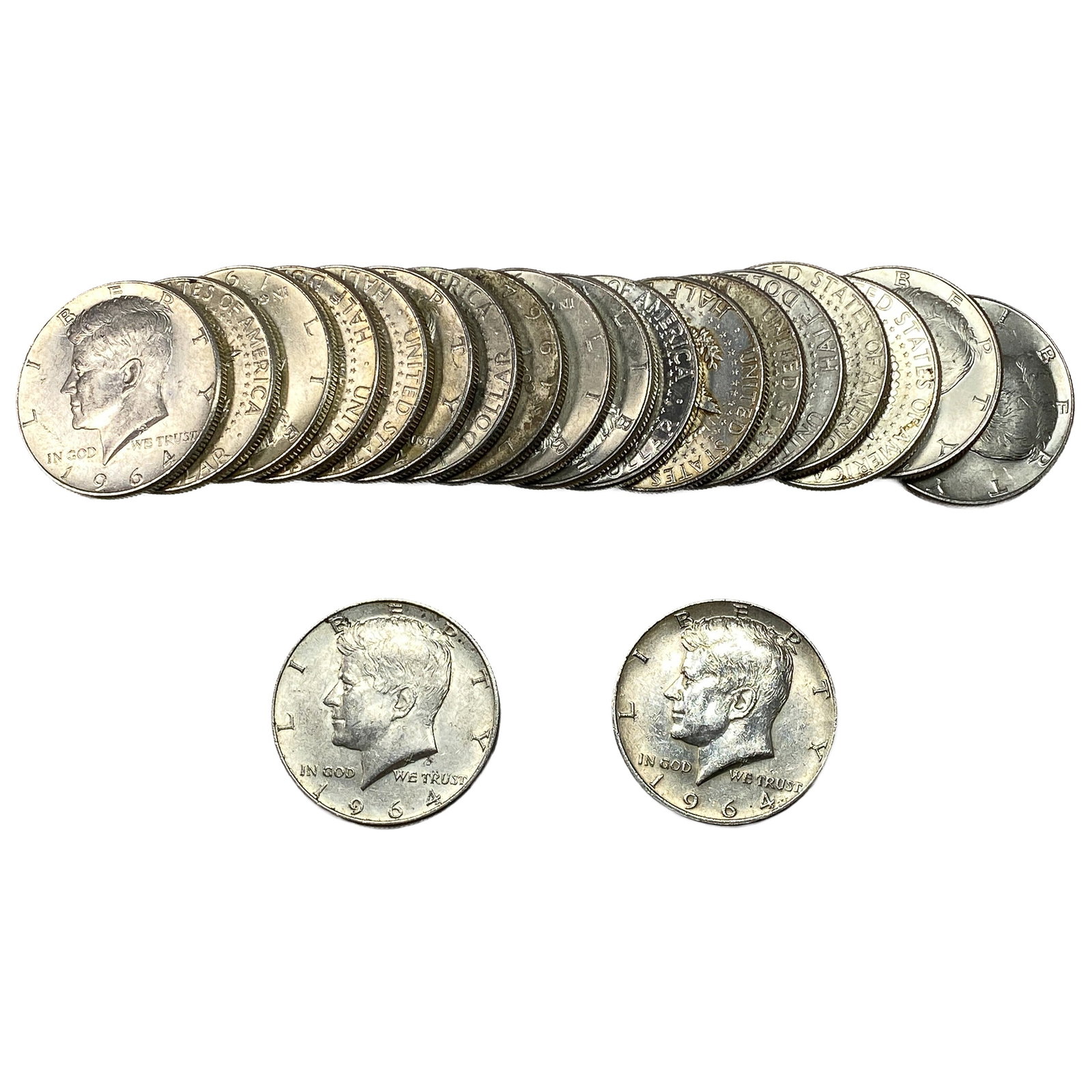 [20 Coins] 1964 Kennedy Half Dollar: [20 Coins] 1964 Kennedy Half Dollar
