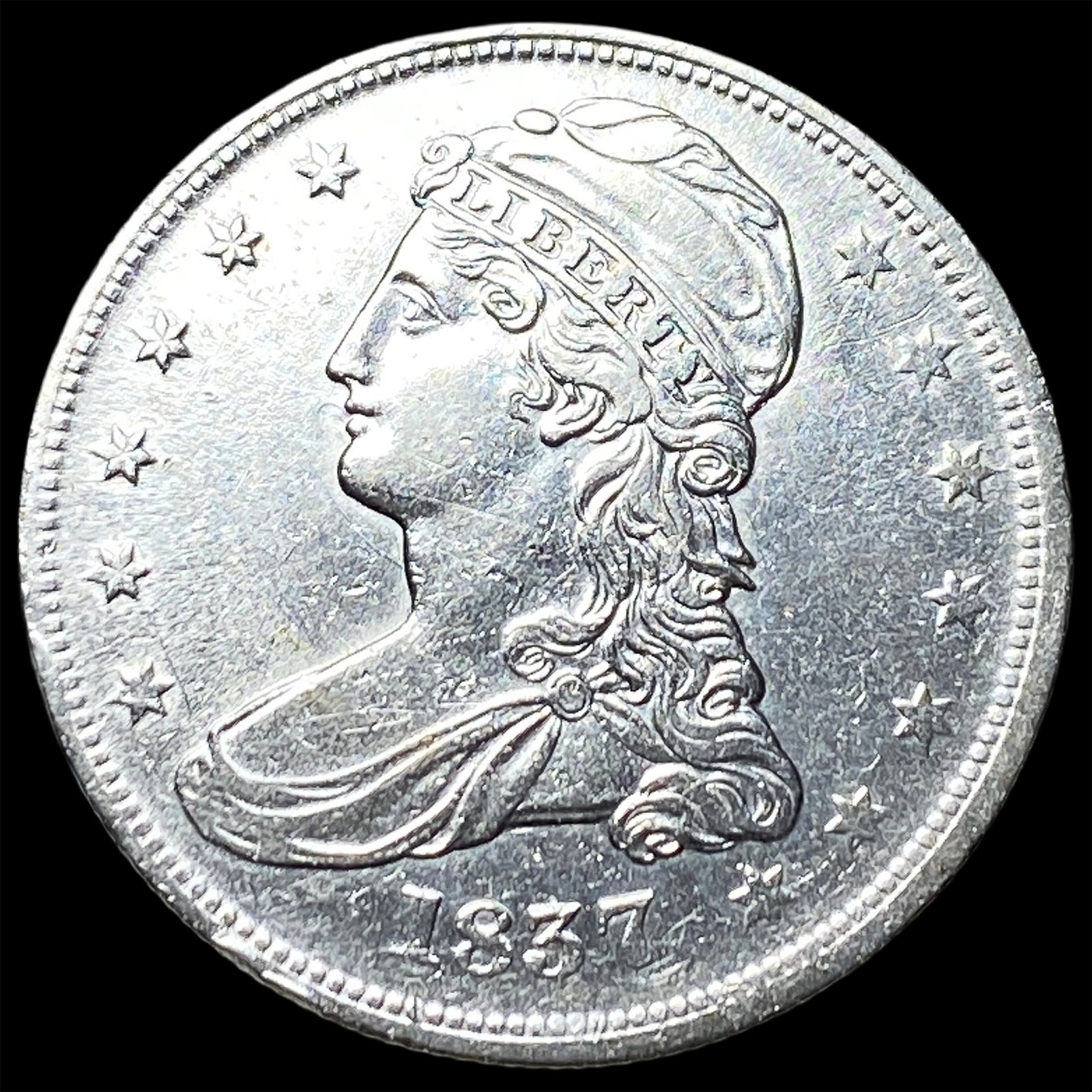 1837 Capped Bust Half Dollar UNCIRCULATED: 1837 Capped Bust Half Dollar UNCIRCULATED
