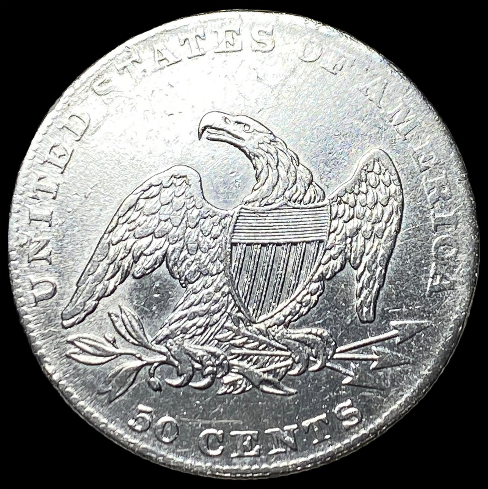 1837 Capped Bust Half Dollar UNCIRCULATED - 2