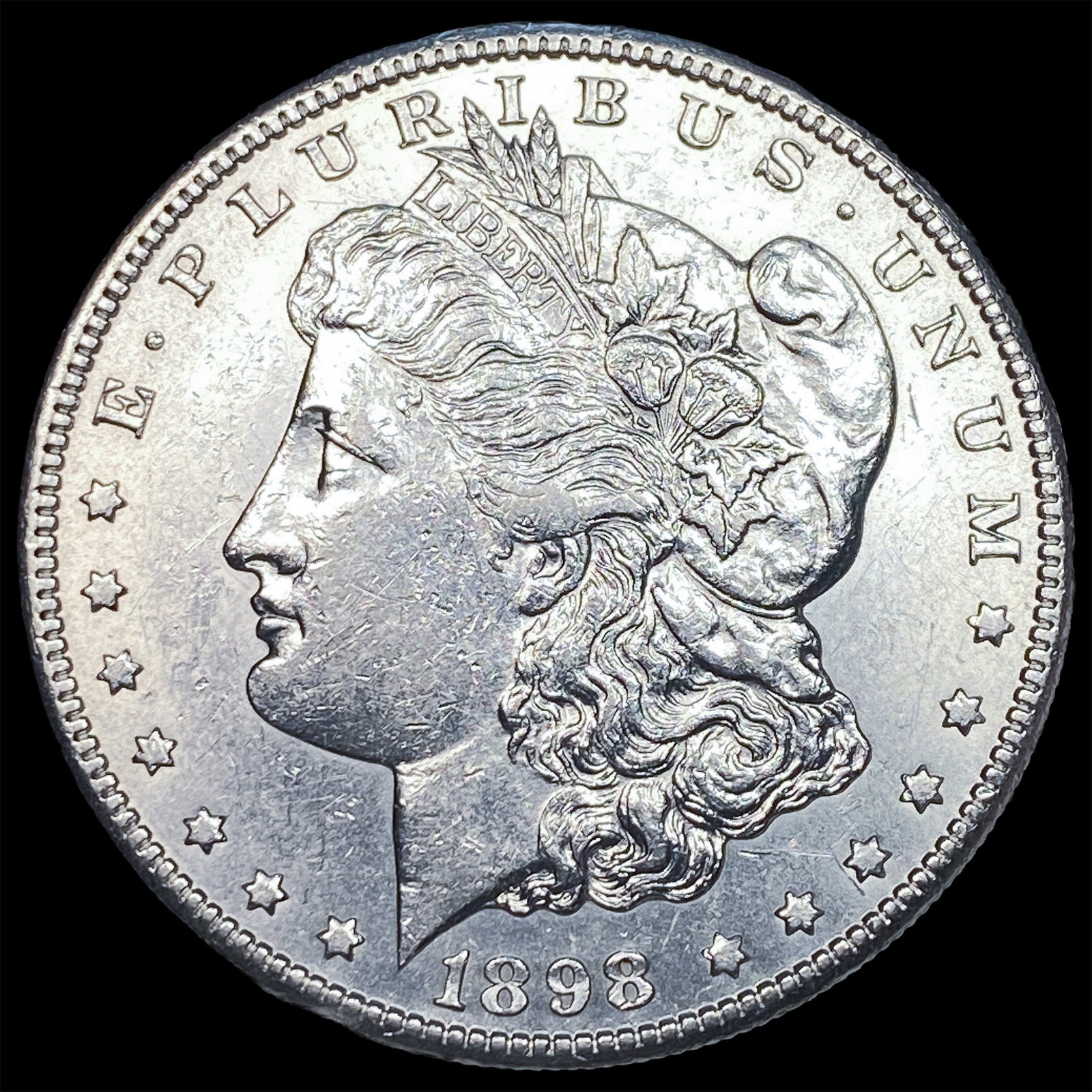 1898-S Morgan Silver Dollar CLOSELY UNCIRCULATED: 1898-S Morgan Silver Dollar CLOSELY UNCIRCULATED