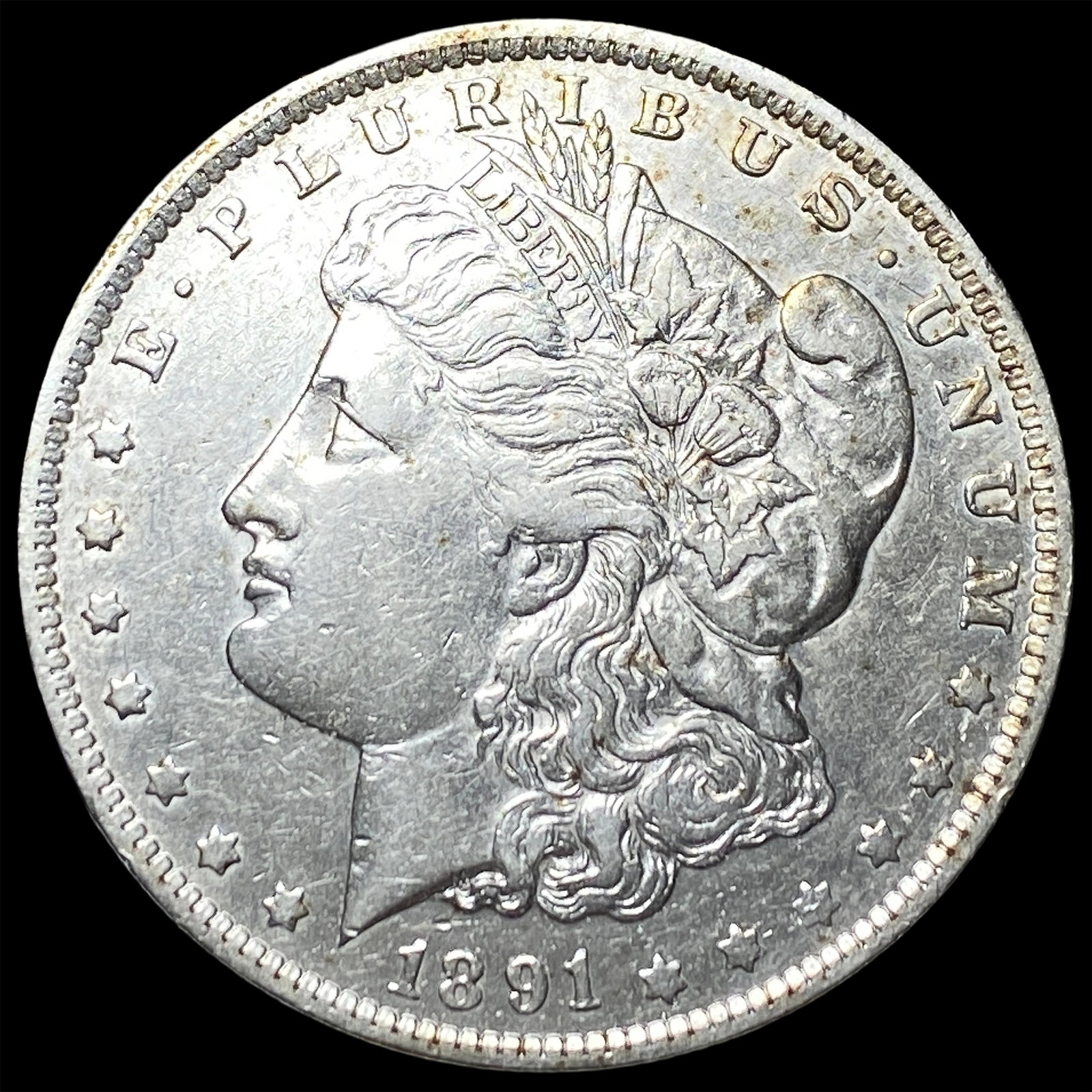 1891-O Silver Morgan Dollar NEARLY UNCIRCULATED: 1891-O Silver Morgan Dollar NEARLY UNCIRCULATED