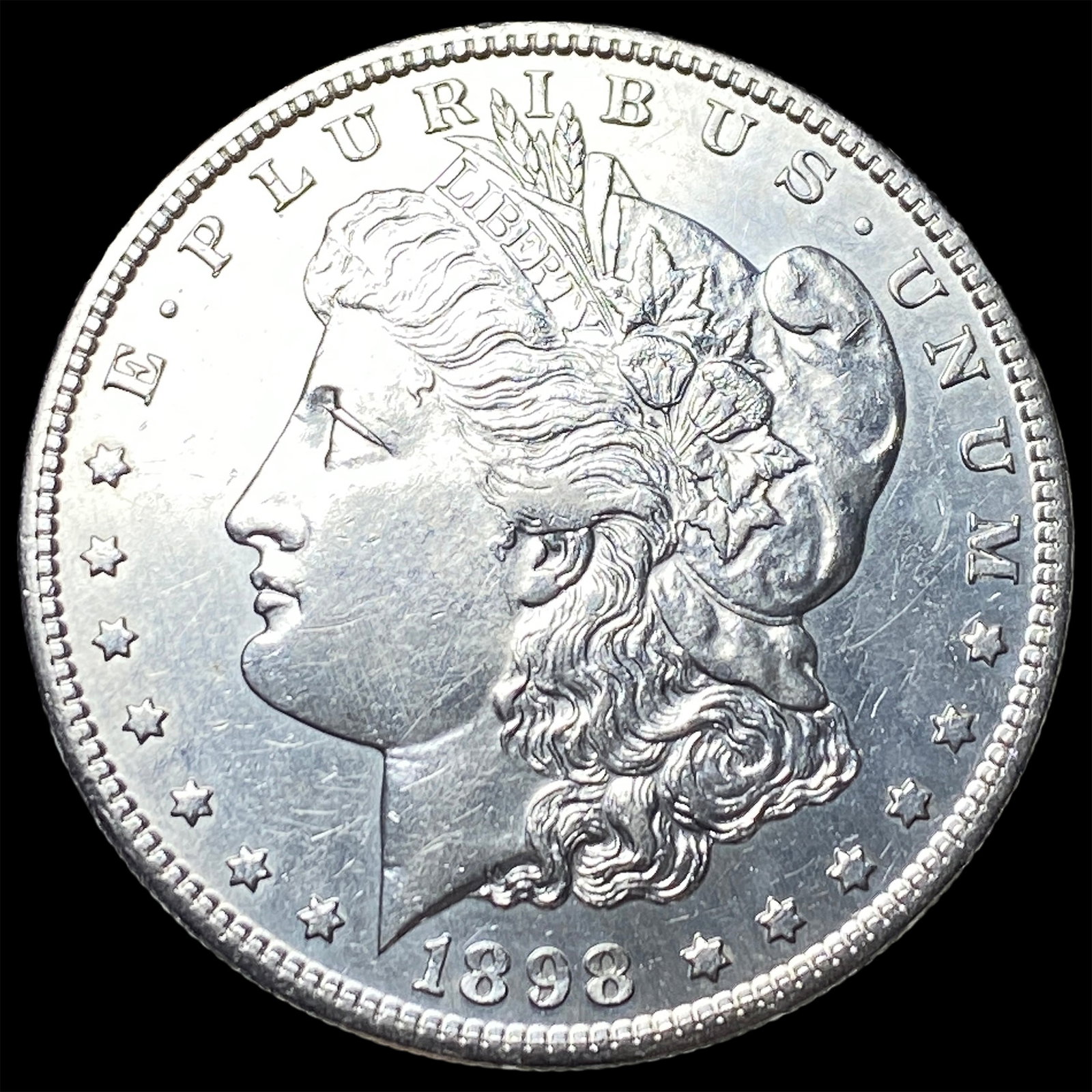 1898-S Silver Morgan Dollar CLOSELY UNCIRCULATED: 1898-S Silver Morgan Dollar CLOSELY UNCIRCULATED