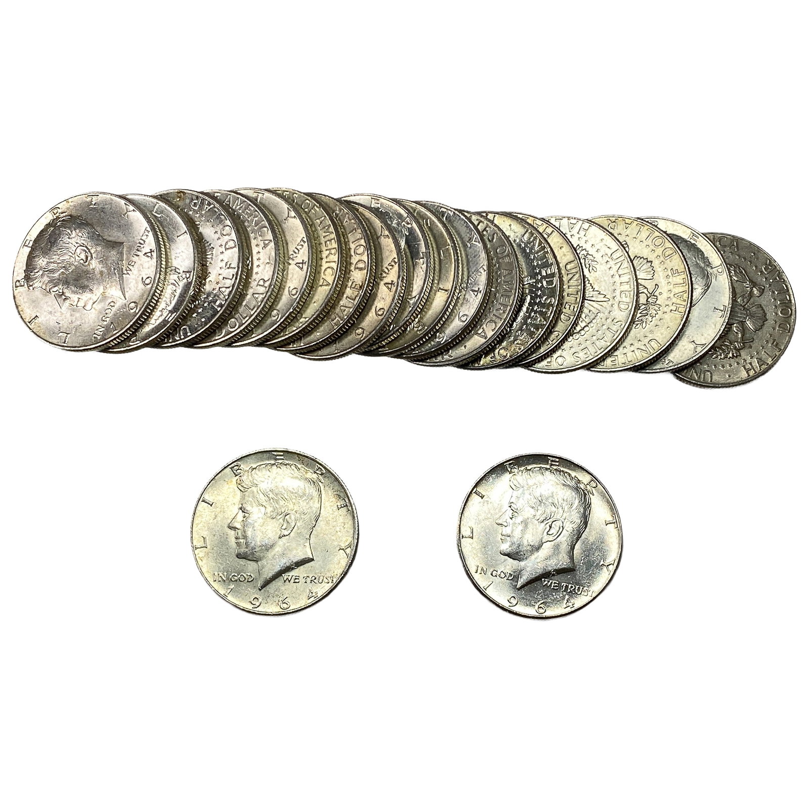 [20 Coins] 1964 Kennedy Half Dollar (1 of 2)
