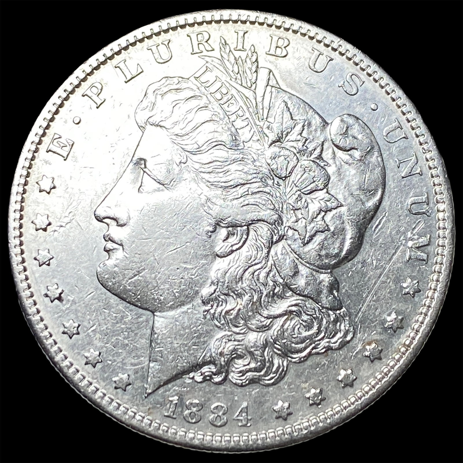 1884-S Silver Morgan Dollar CLOSELY UNCIRCULATED: 1884-S Silver Morgan Dollar CLOSELY UNCIRCULATED