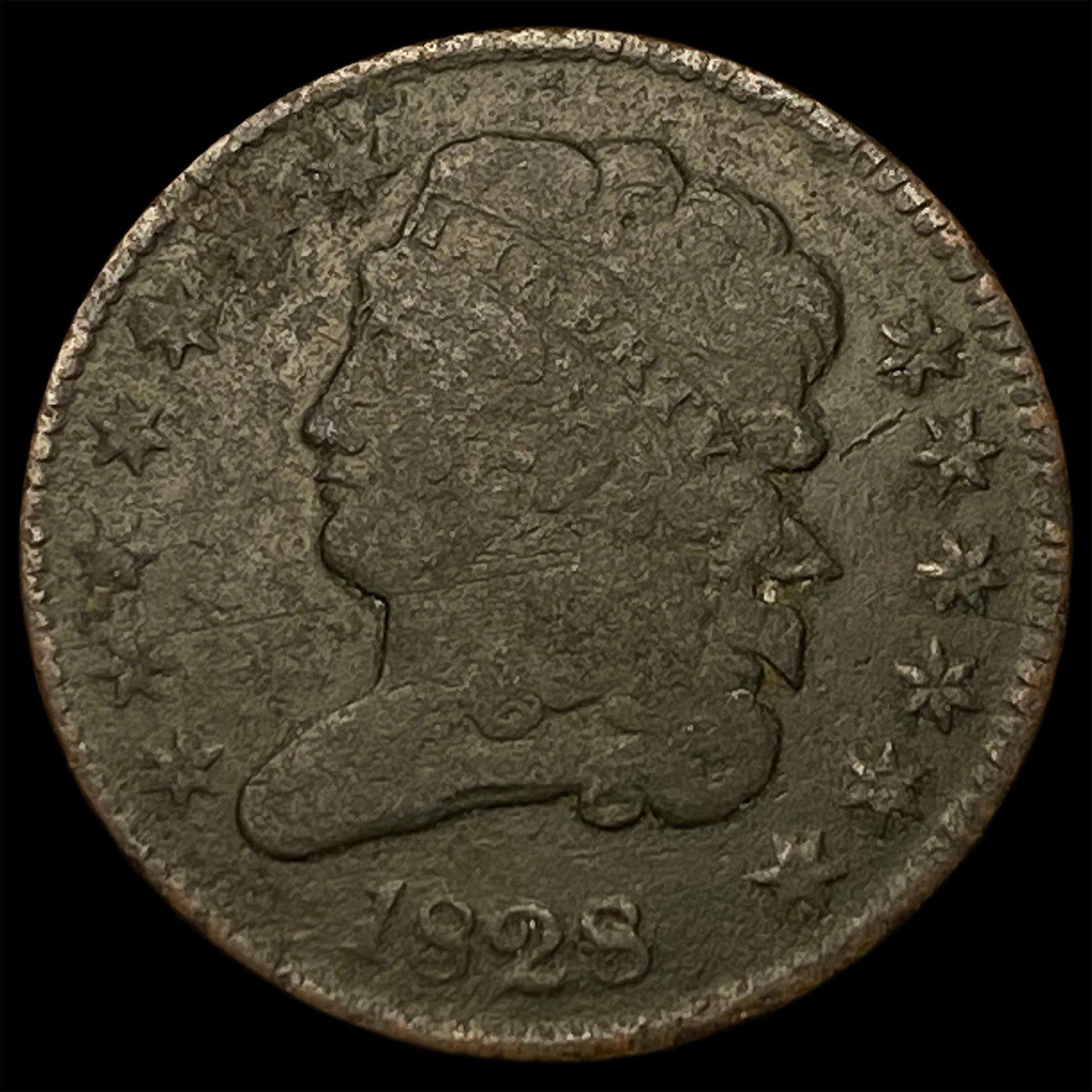 1828 Classic Head Half Cent NICELY CIRCULATED: 1828 Classic Head Half Cent NICELY CIRCULATED