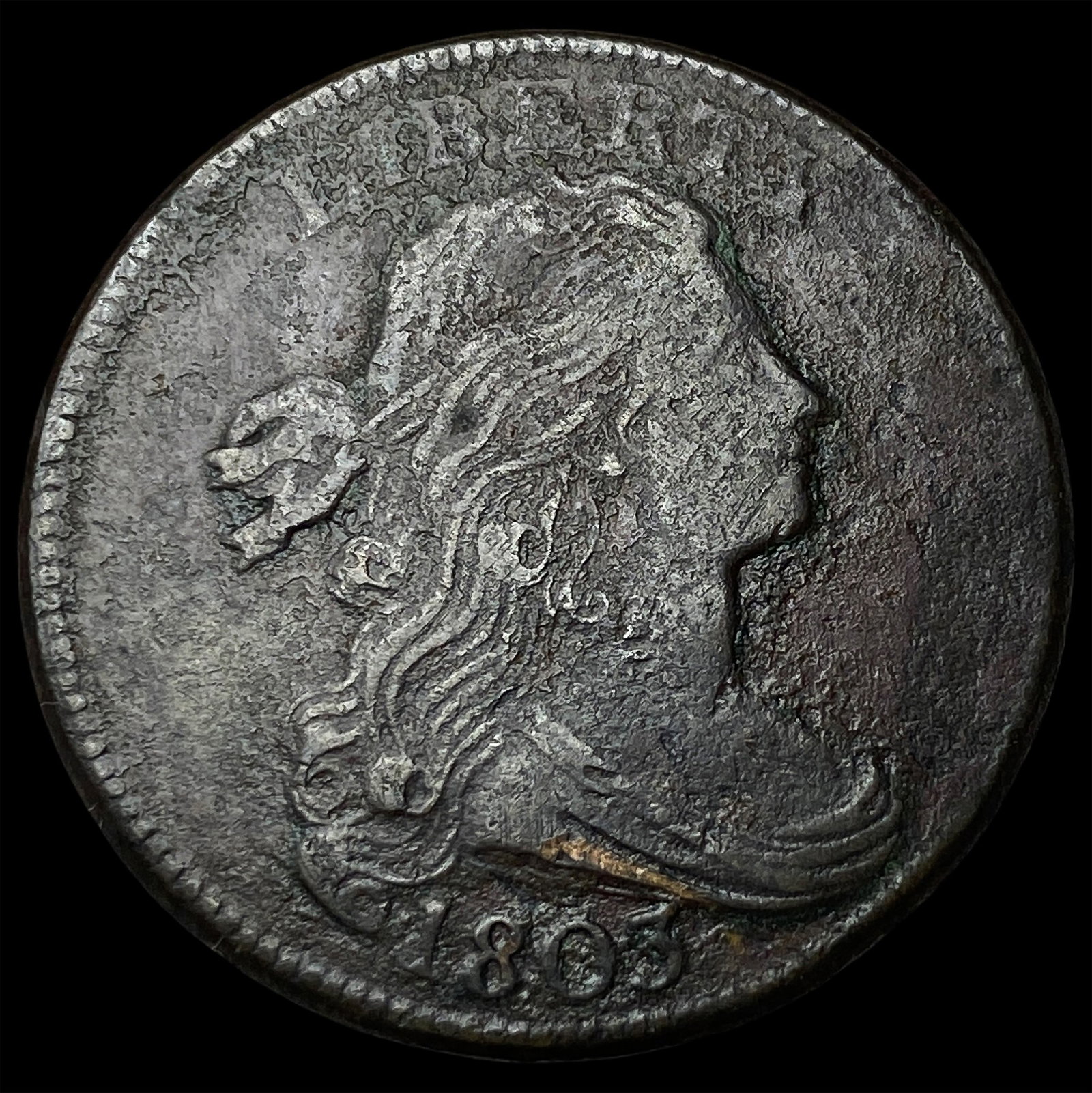 1803 Draped Bust Large Cent LIGHTLY CIRCULATED: 1803 Draped Bust Large Cent LIGHTLY CIRCULATED