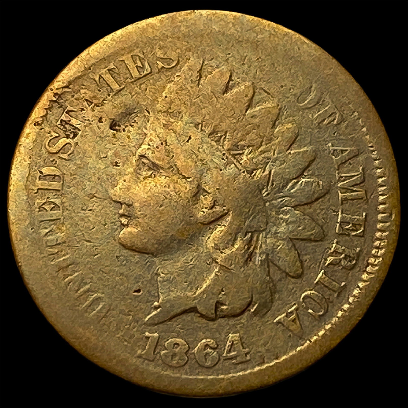 1864 Indian Head Cent NICELY CIRCULATED: 1864 Indian Head Cent NICELY CIRCULATED