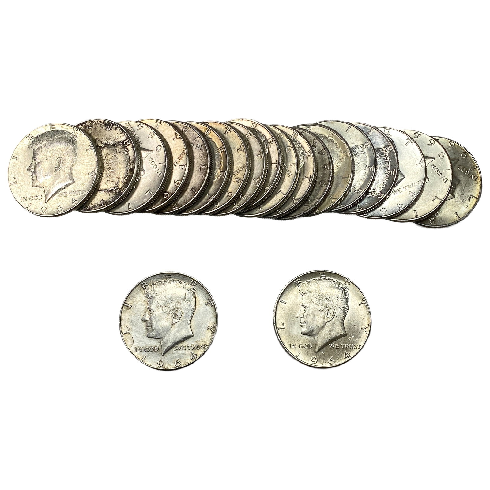 [20 Coins] 1964 Kennedy Half Dollar (1 of 2)