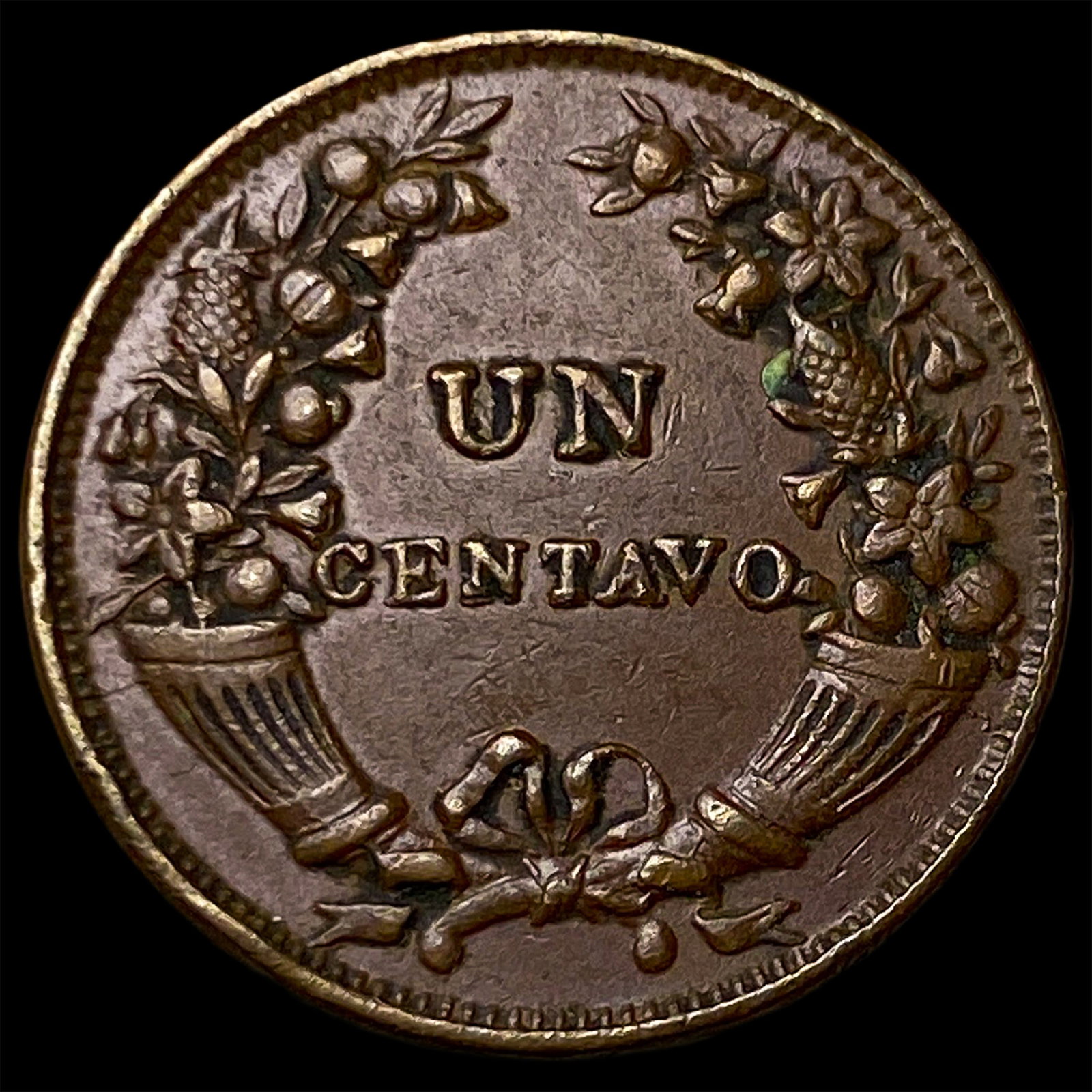 1934 Peru Bronze 1 Centavo (1 of 2)