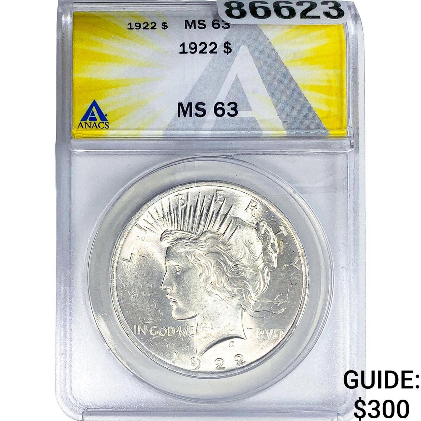 1922 Silver Peace Dollar ANACS MS63 (1 of 2)