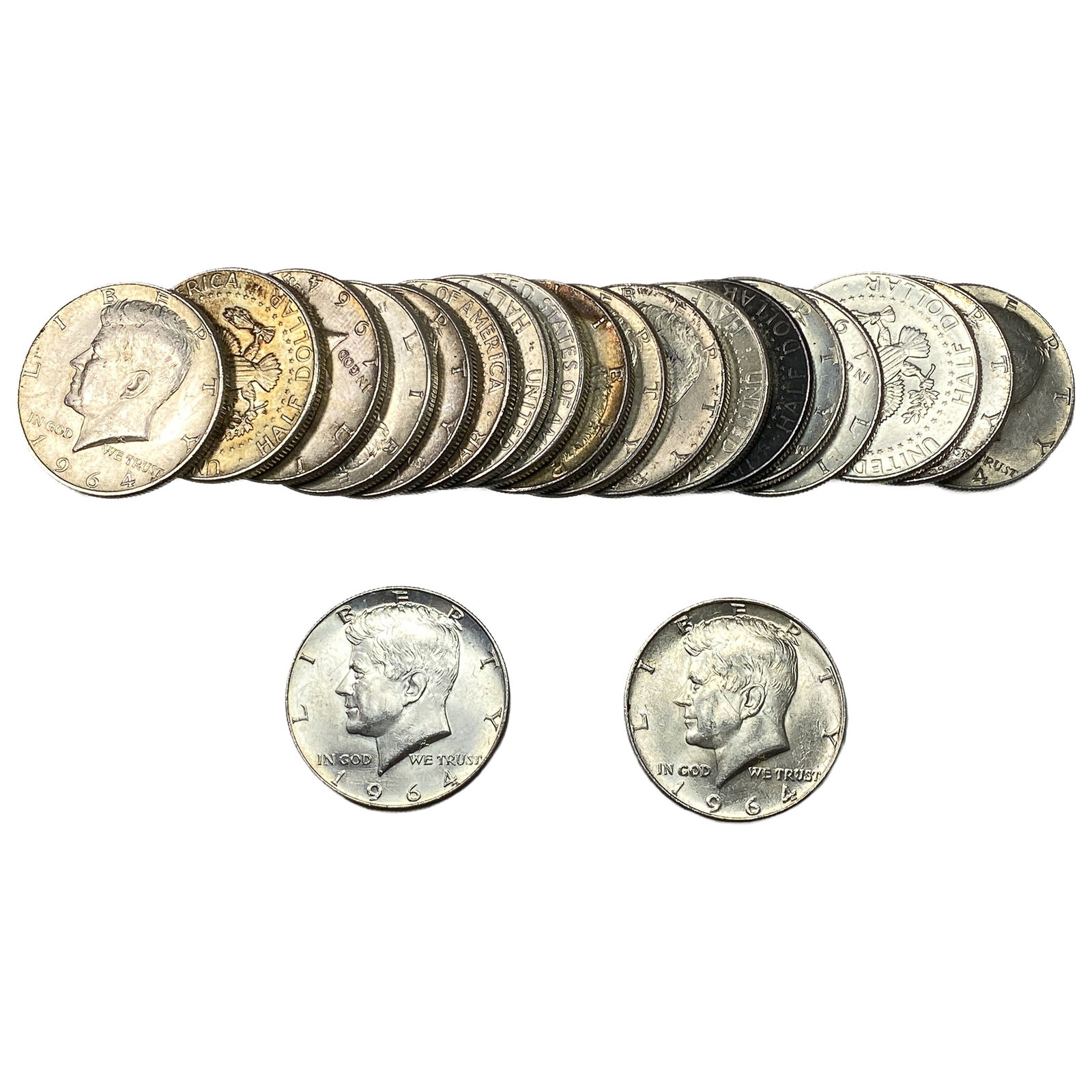 [20 Coins] 1964 Kennedy Half Dollar (1 of 2)