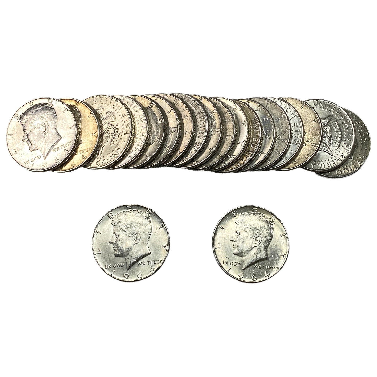 [20 Coins] 1964 Kennedy Half Dollar: [20 Coins] 1964 Kennedy Half Dollar
