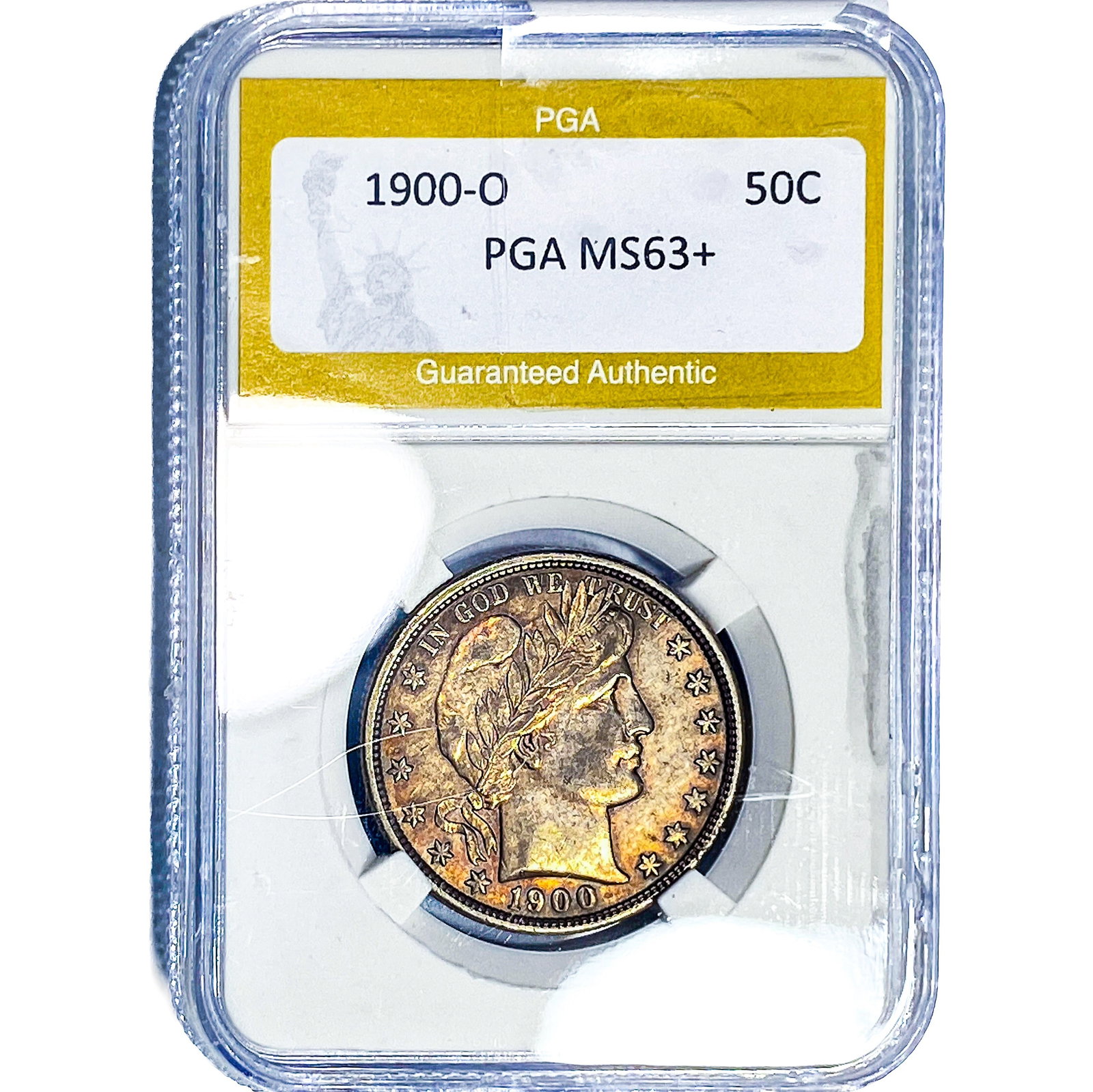 1900-O Barber Half Dollar PGA MS63+: 1900-O Barber Half Dollar PGA MS63+