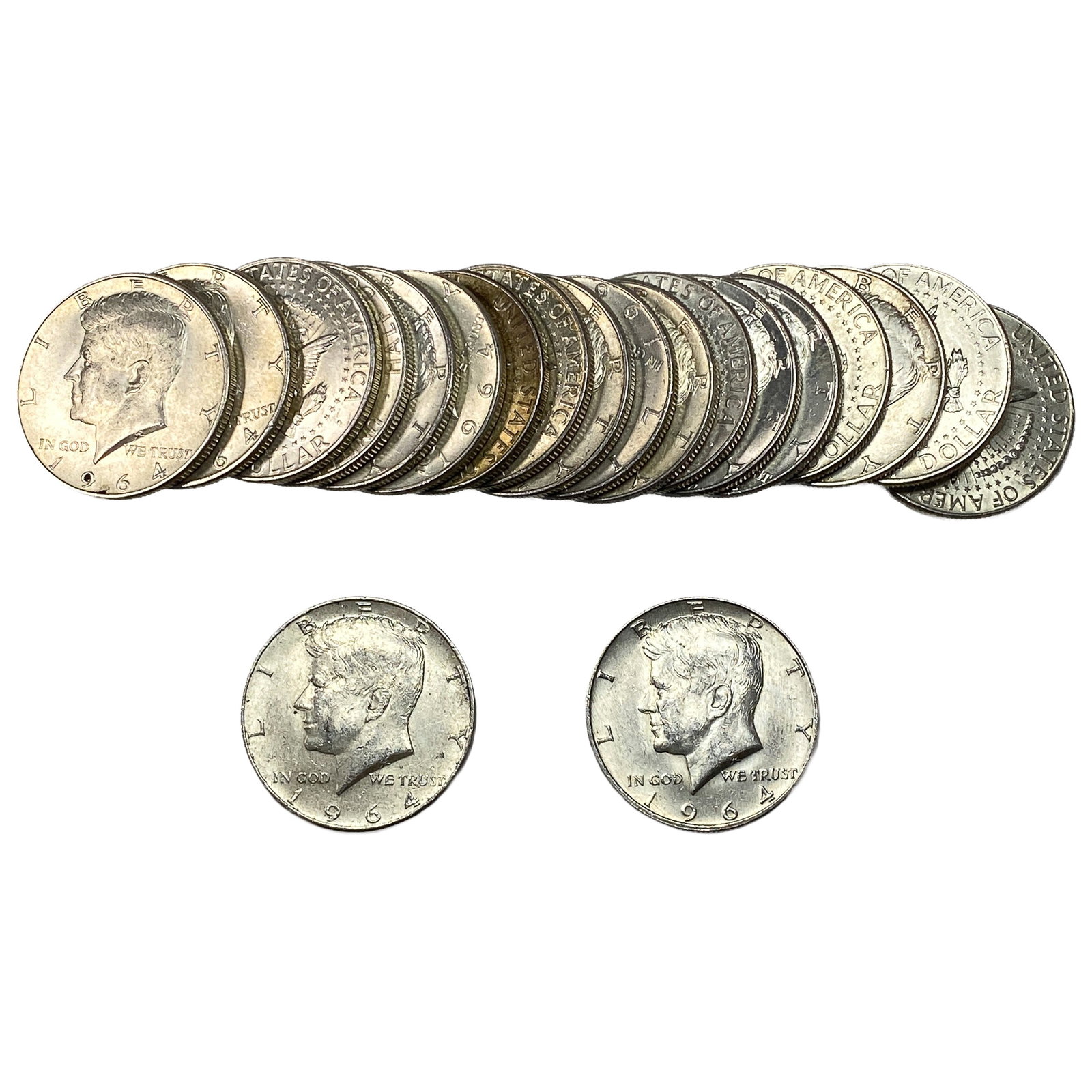 [20 Coins] 1964 Kennedy Half Dollar: [20 Coins] 1964 Kennedy Half Dollar
