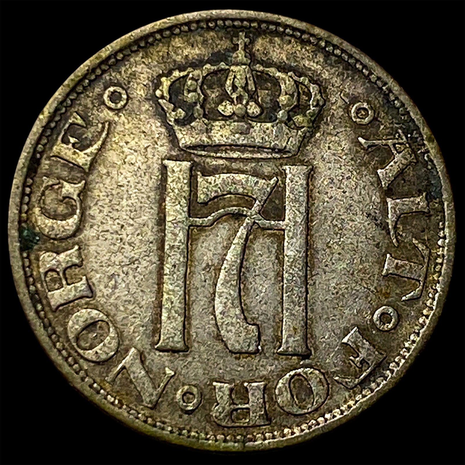 1909 Norway Silver 10 Ore: 1909 Norway Silver 10 Ore