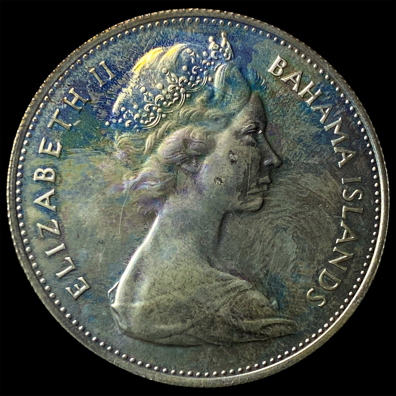 1969 Bahamas Silver Dollar KM 8: 1969 Bahamas Silver Dollar KM 8