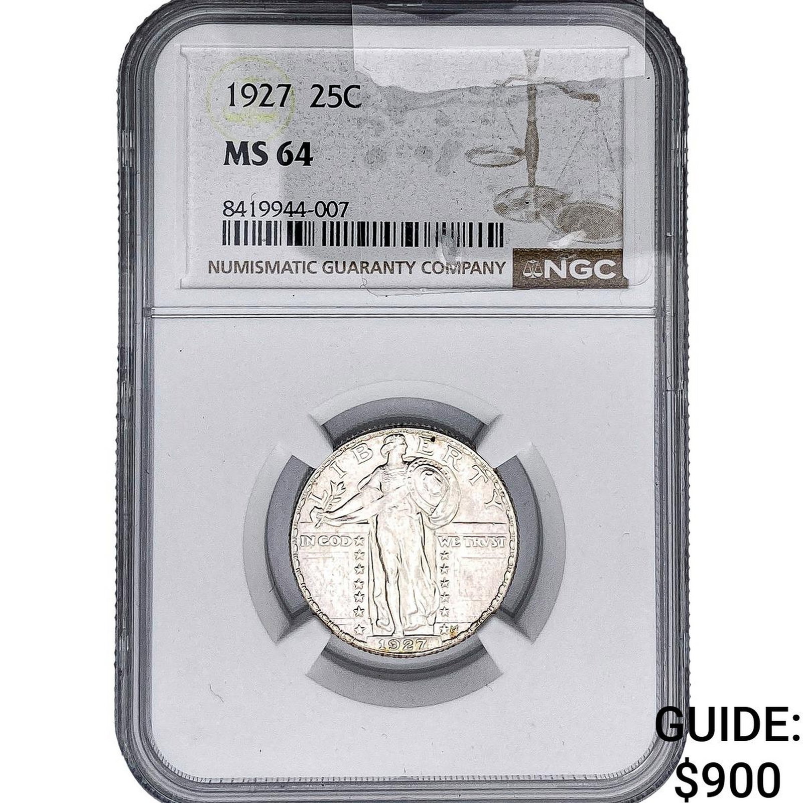 1927 Standing Liberty Quarter NGC MS64 (1 of 2)