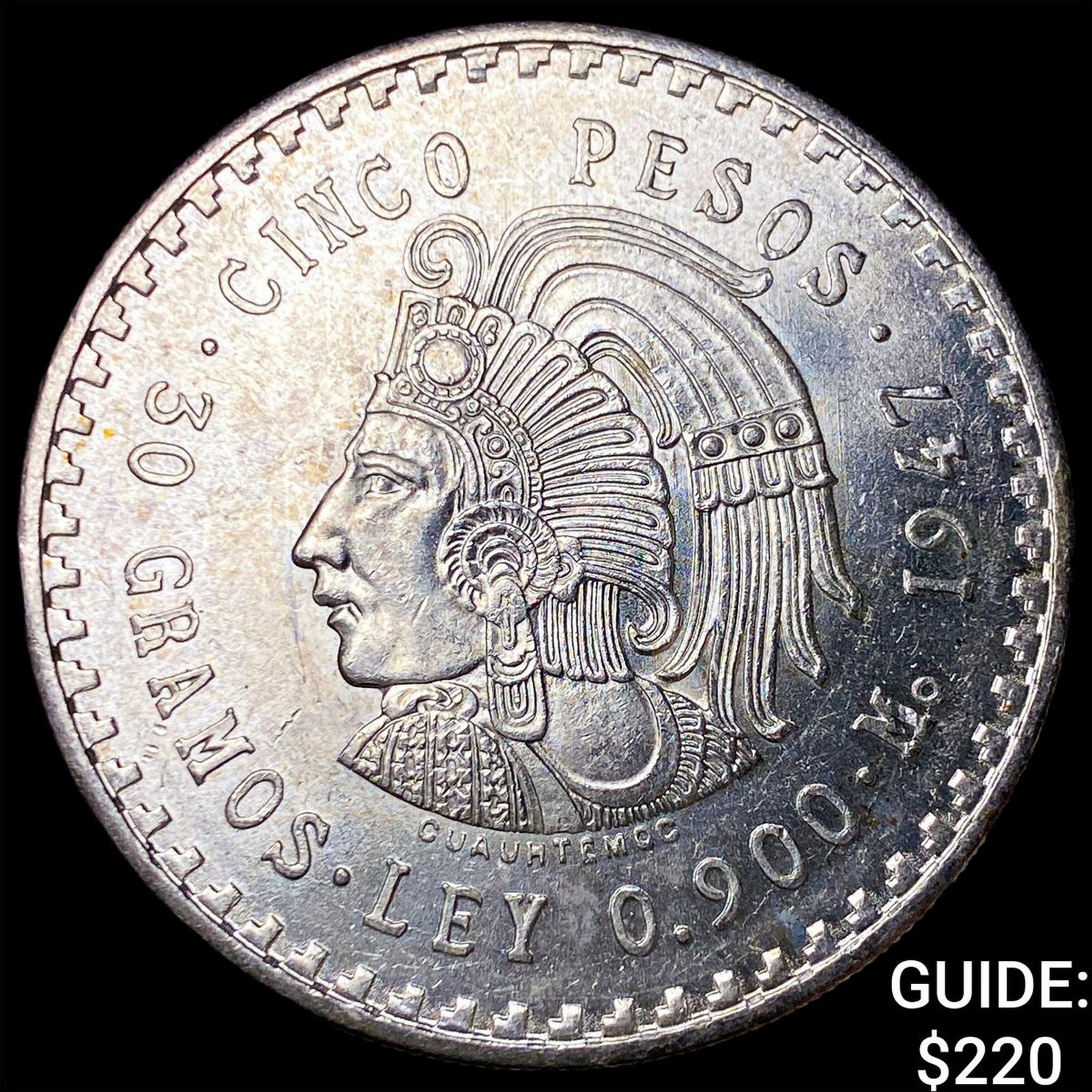 1947 Mexico Silver 5 Pesos (1 of 2)